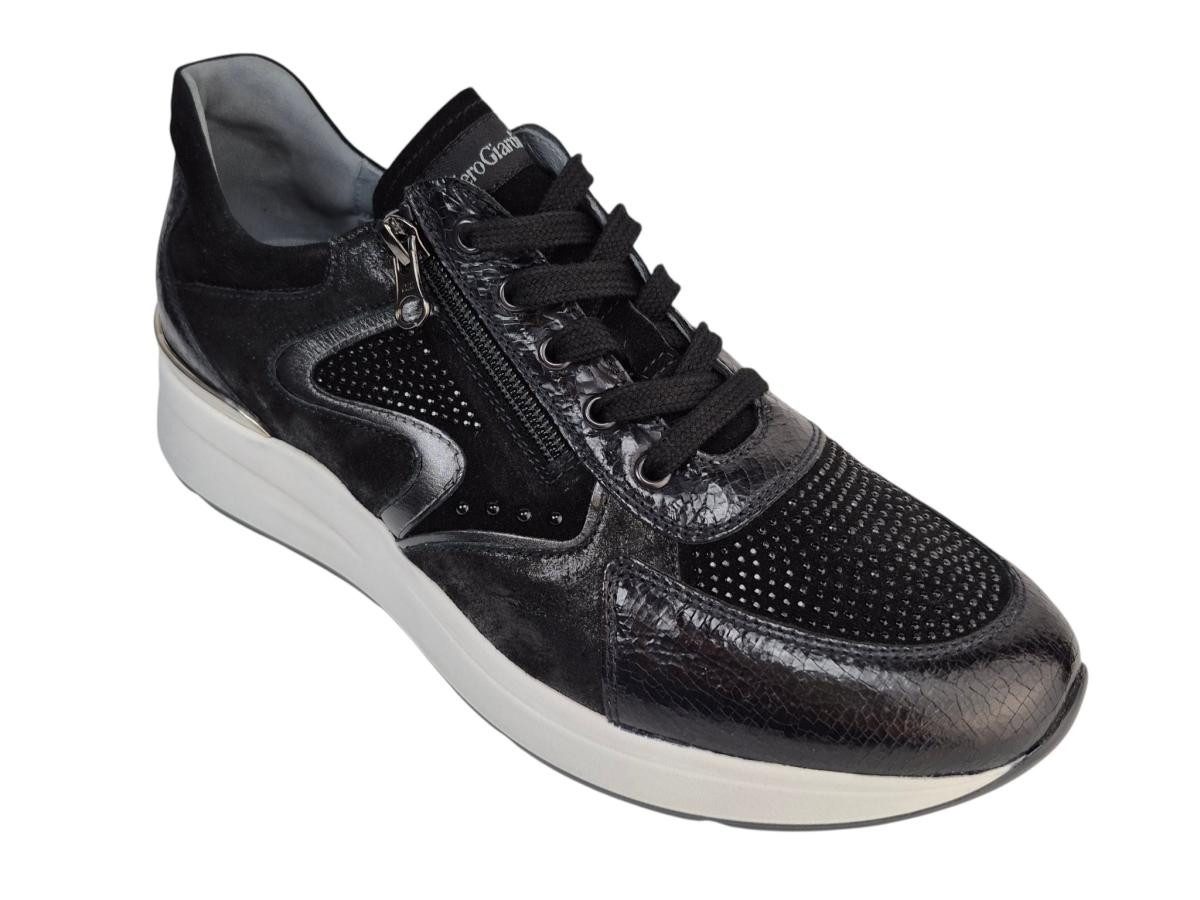 Nero Giardini schwarz Reißvers. Sneaker