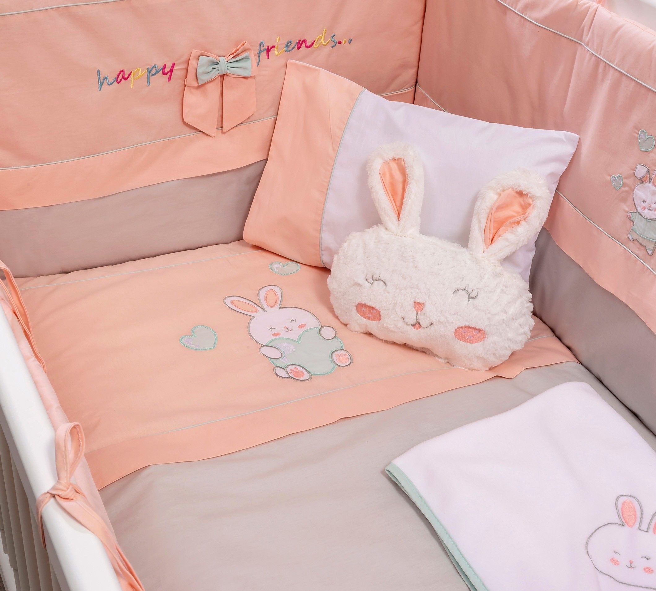 Möbel-Zeit Babybettwäsche HAPPY Set, 75x115 cm, 8 teilig