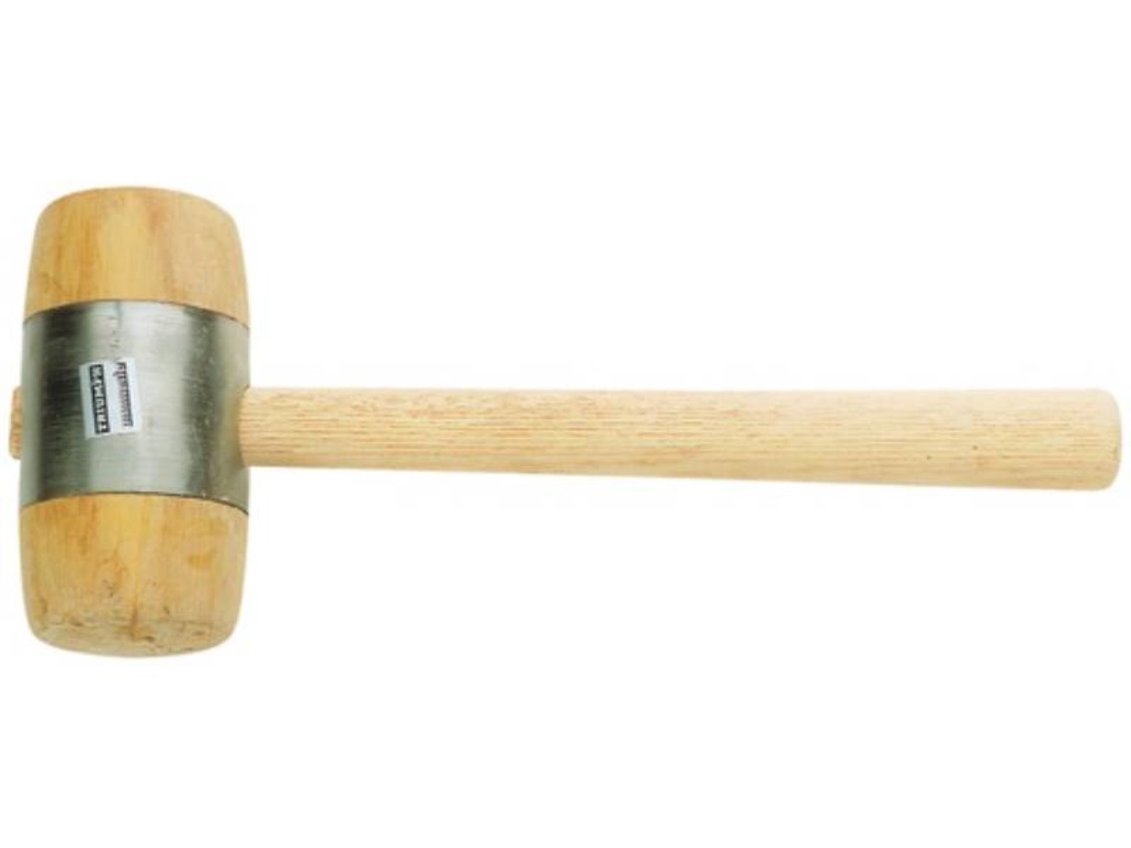 PROMAT Holzhammer Holzhammer Kopf-Ø 60mm 340g Weißbuche Hammerkörper aus Weißbuchenh