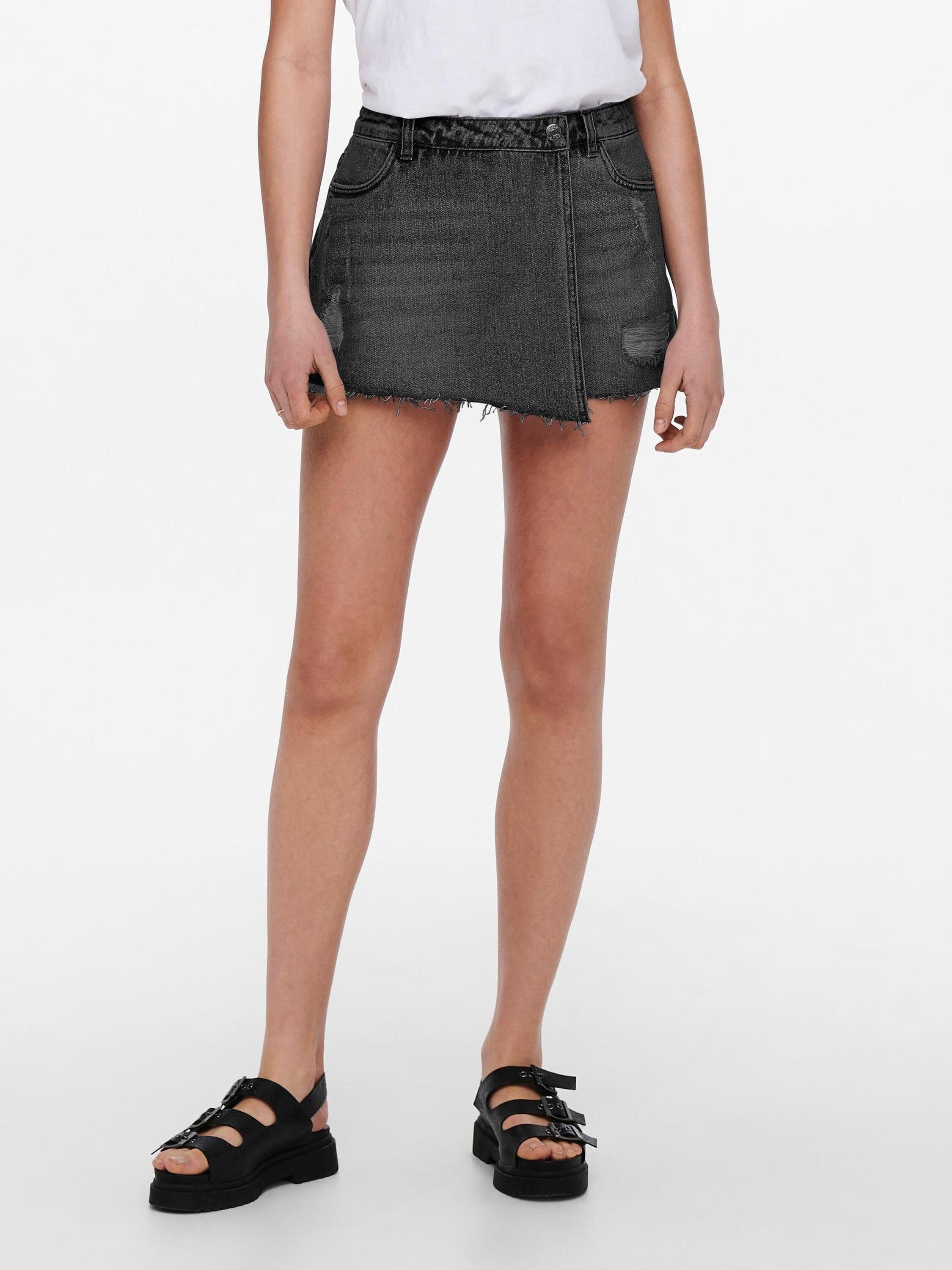 ONLY Jeansshorts Texas (1-tlg) Fransen