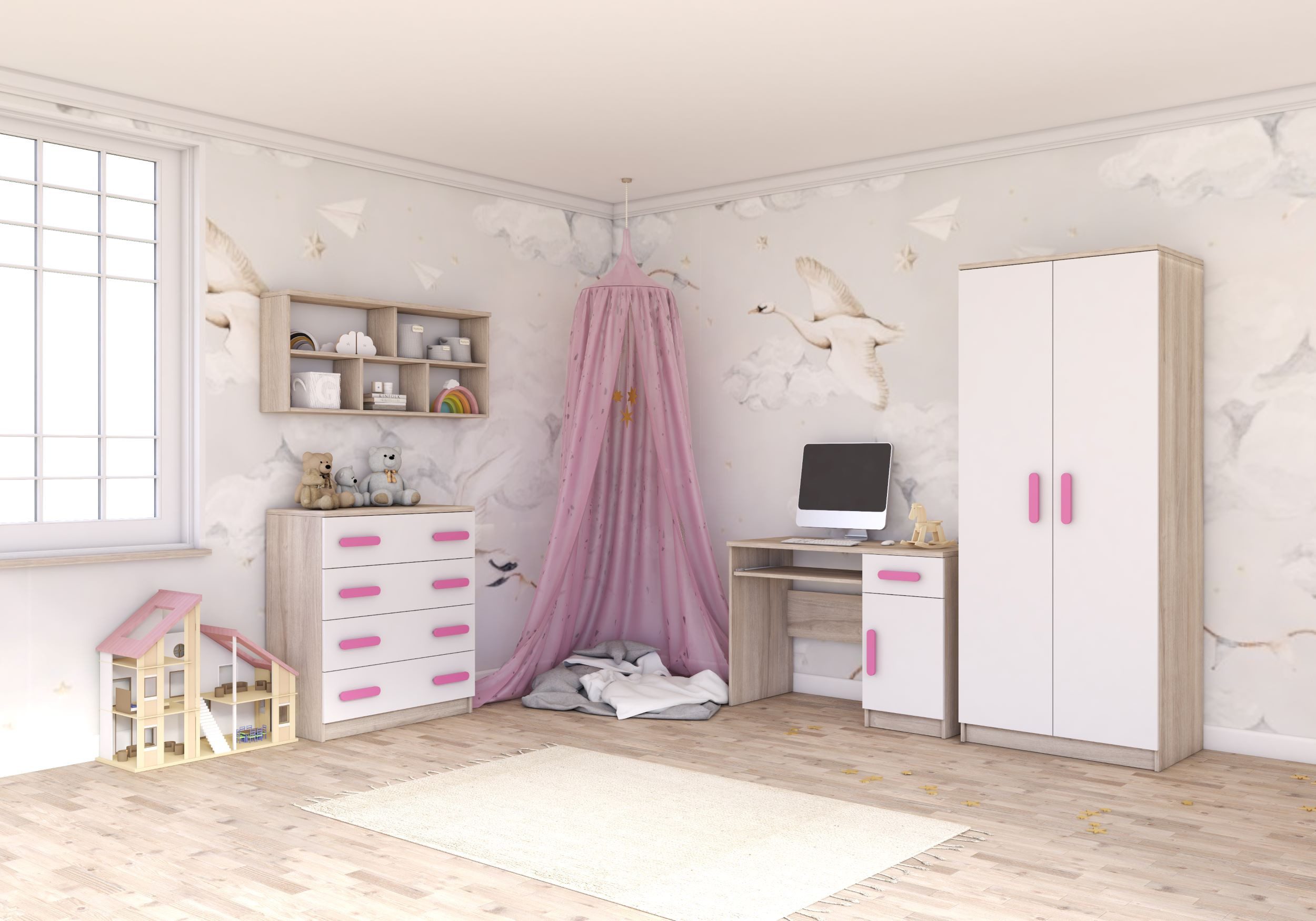 Deine Möbel 24 Kinderkleiderschrank INGE 06 günstig online kaufen