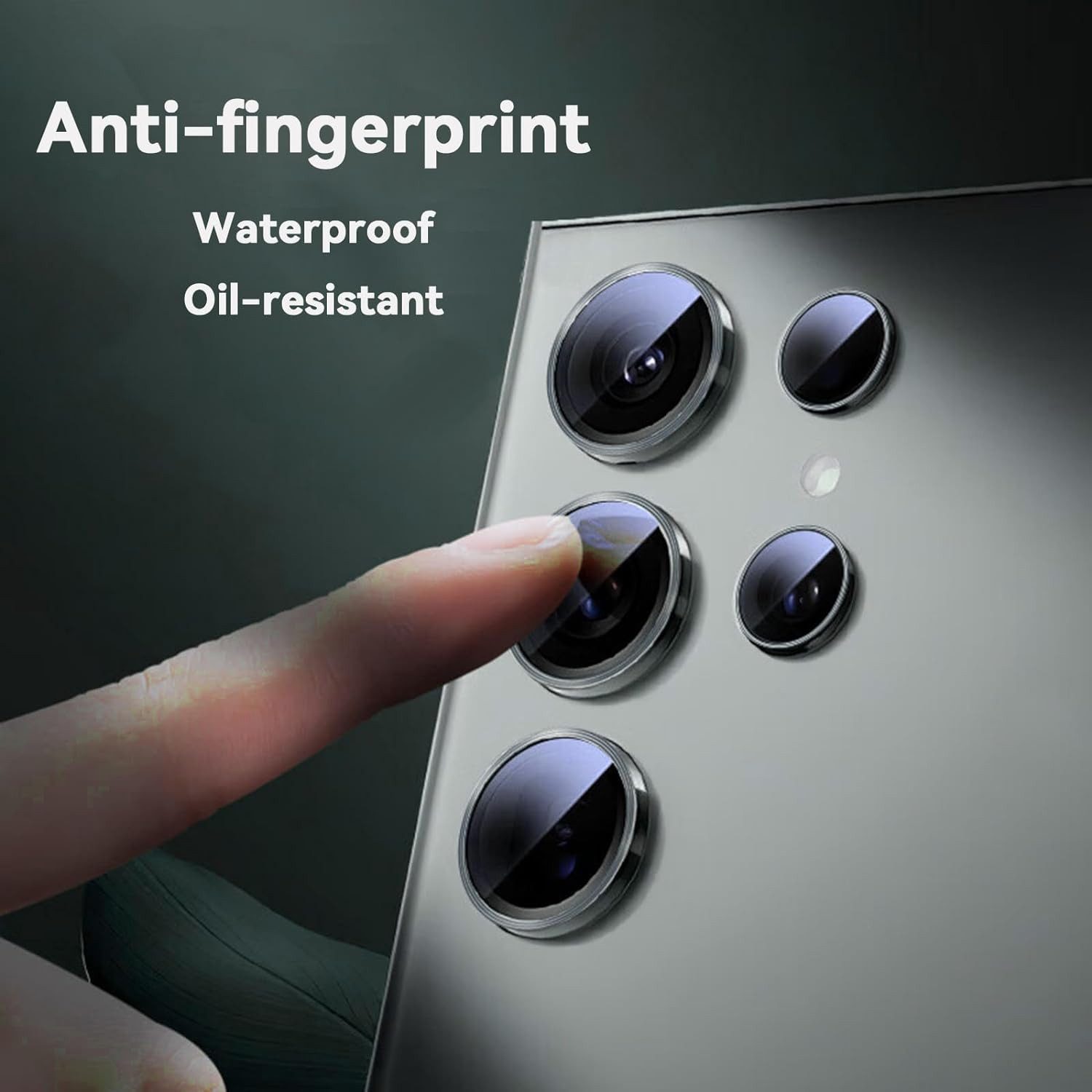 MSM Kameraschutzglas 5X Linsenglas für Samsung Galaxy S24 Ultra Schutz Panzerfolie Titan