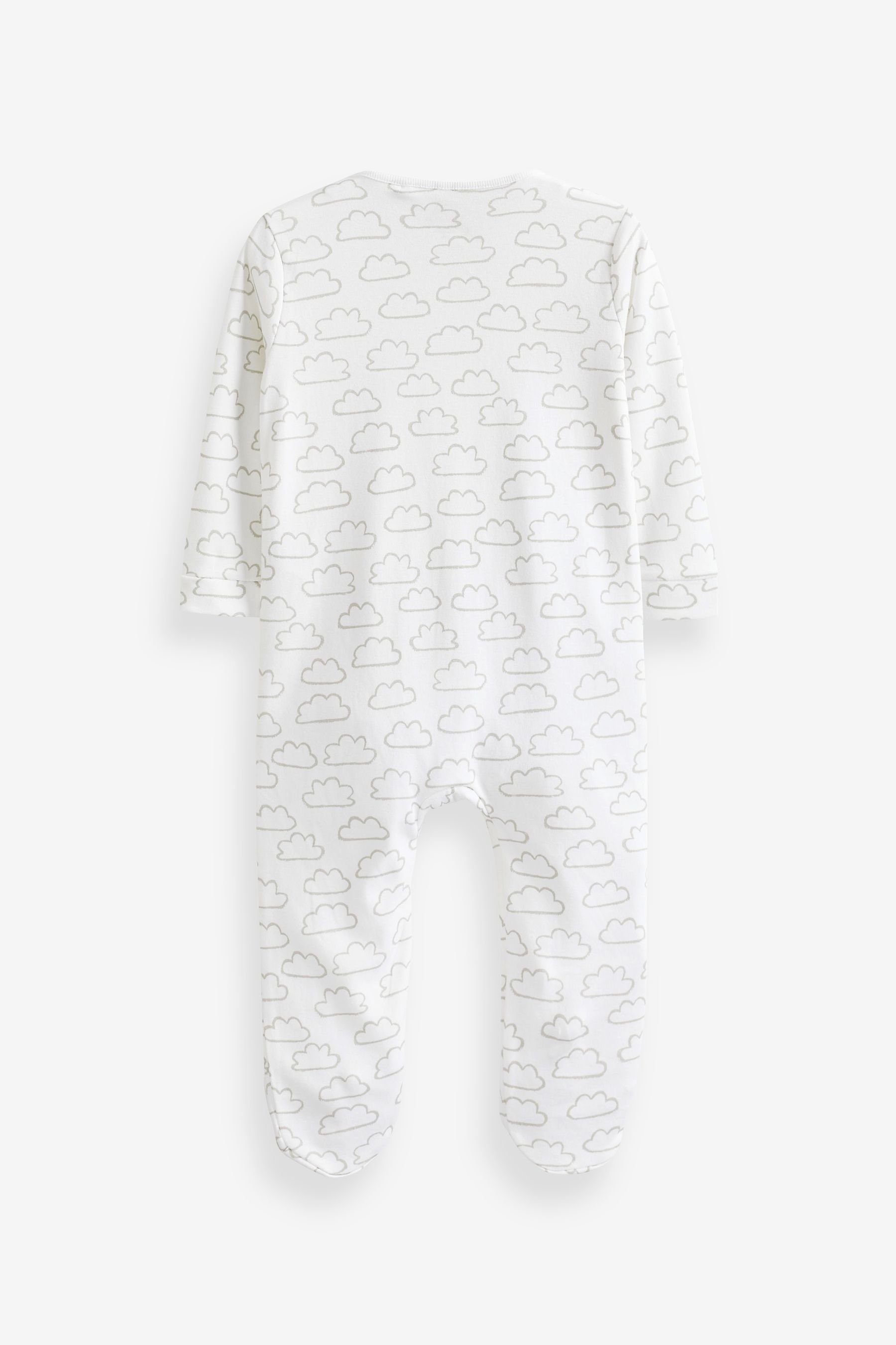 2er-Pack (2-tlg) Baby Baumwoll-Schlafanzug, Schlafoverall Next Reißverschluss