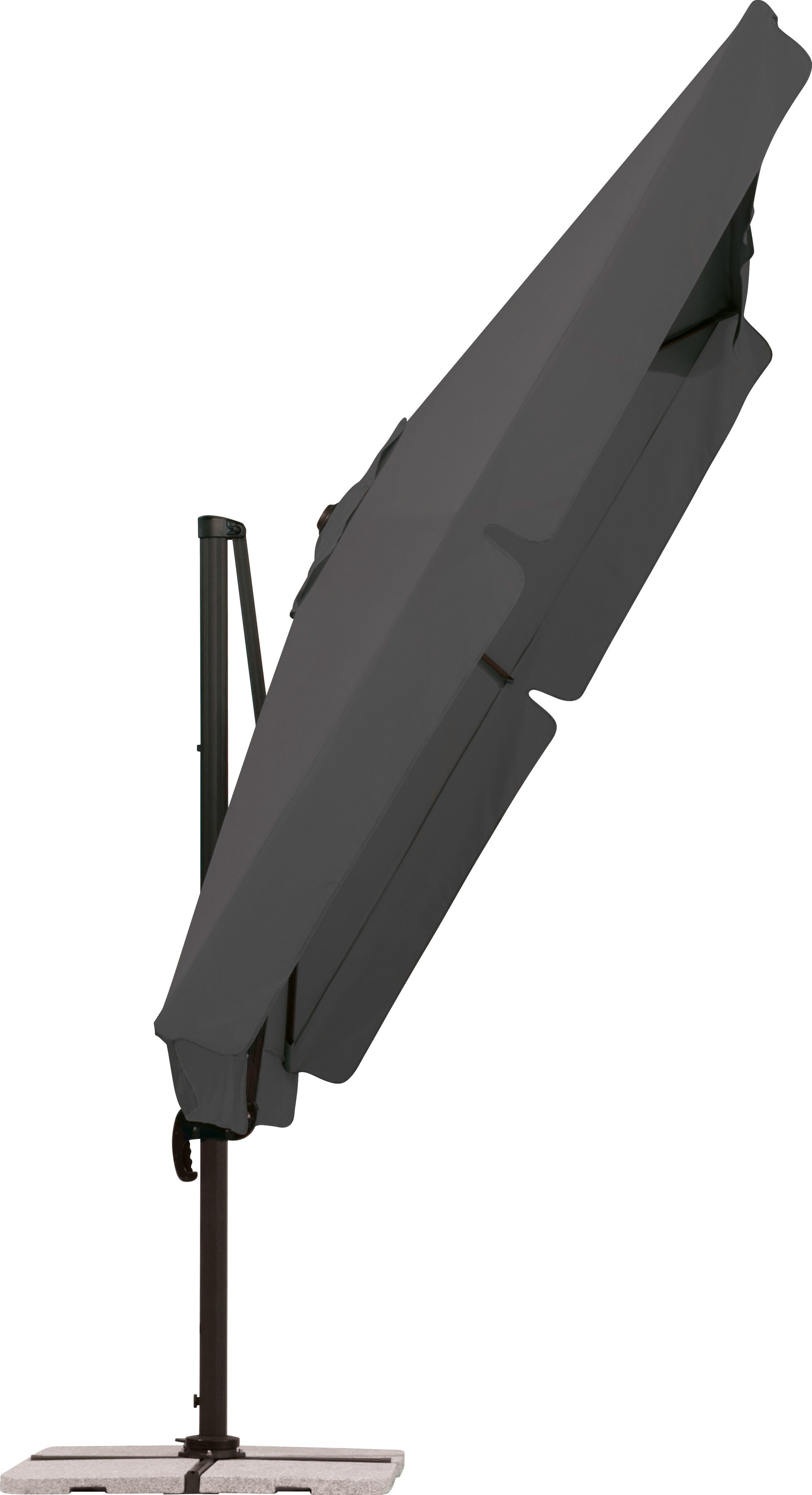 Schneider Schirme Ampelschirm Rhodos, LxB: 300x300 cm, mit Schutzhülle und Schirmständer, ohne Wegeplatten