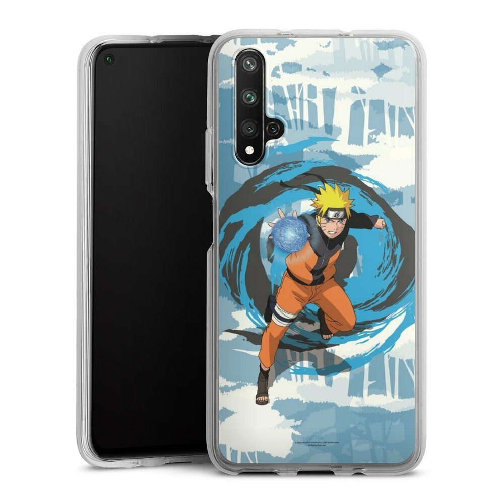 DeinDesign Handyhülle Offizielles Lizenzprodukt Manga Naruto Shippuden Naruto Rasengan, Huawei Nova 5T Silikon Hülle Bumper Case Handy Schutzhülle