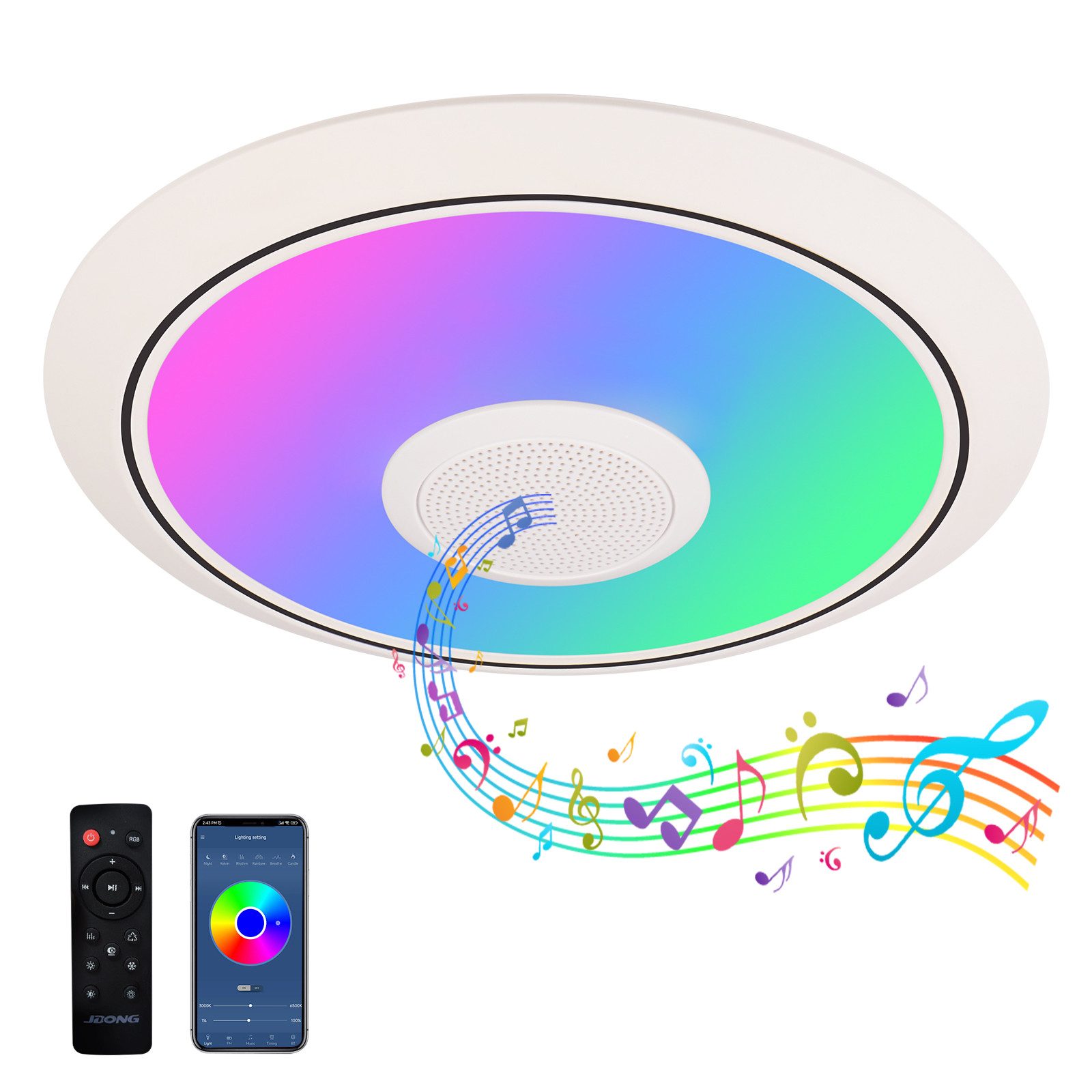 JDONG LED Deckenleuchte Dimmbar mit Bluetooth günstig online kaufen