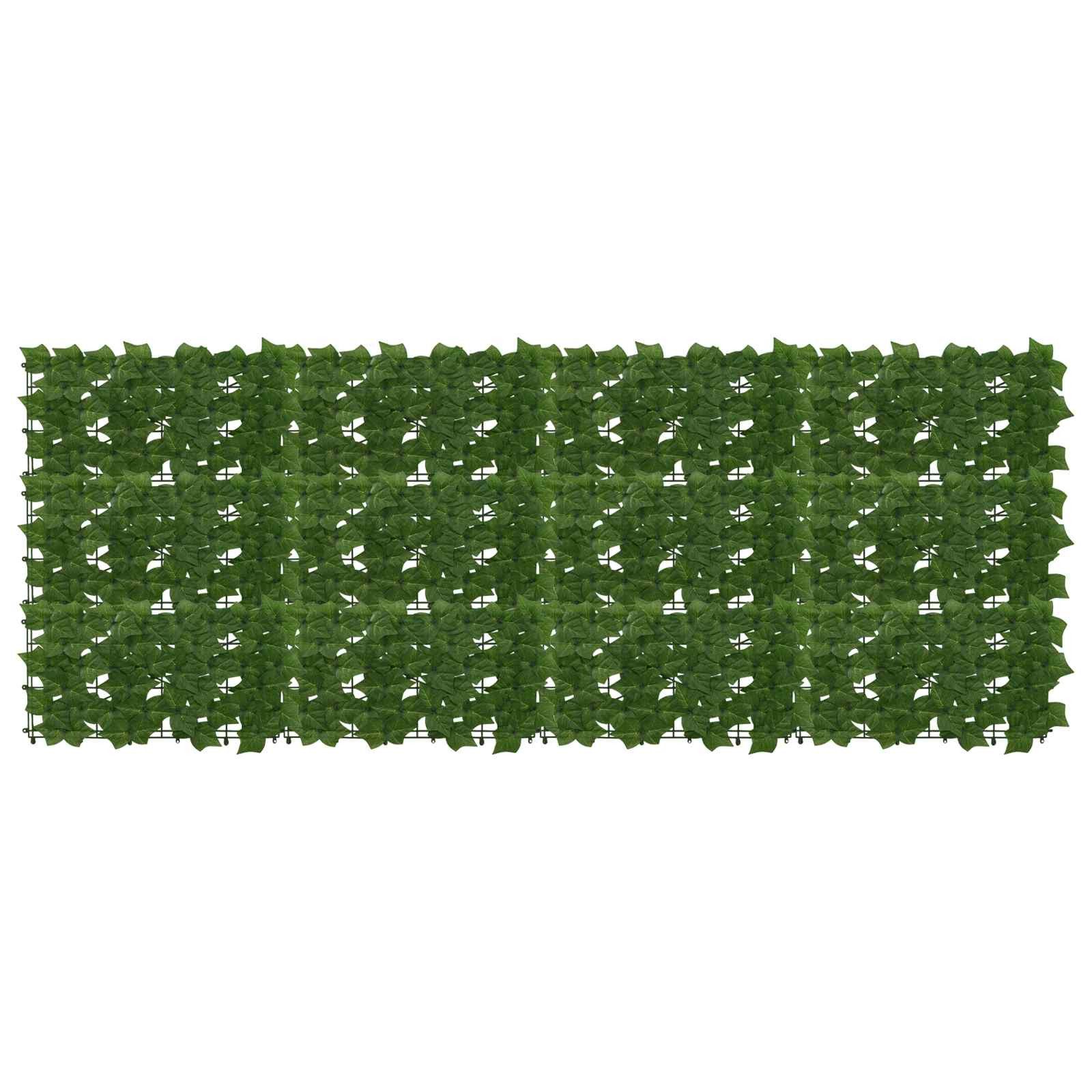 vidaXL Balkonsichtschutz Balkonsichtschutz mit Blättern Grün 200 x 75 cm (1-St)