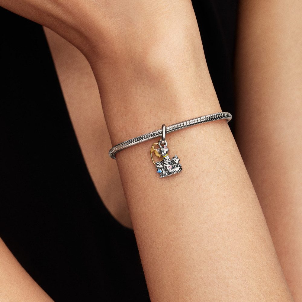 Pandora Charm-Einhänger 764465C01, Vergoldet, Disney, Aristocats