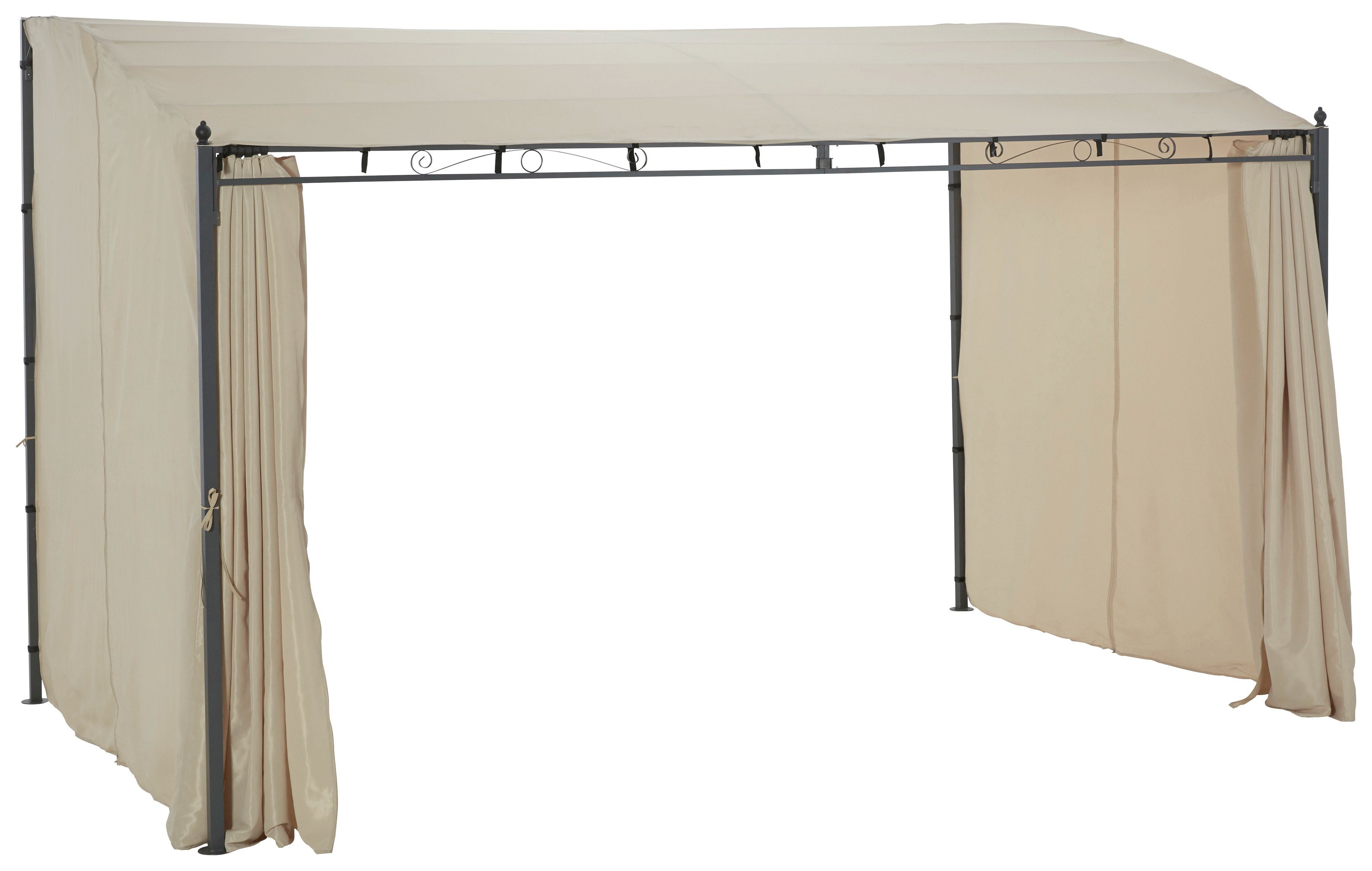 KONIFERA Anbaupavillon Burano, mit 3 Seitenteilen, (Set), BxT : 300x250 cm oder 400x250 cm