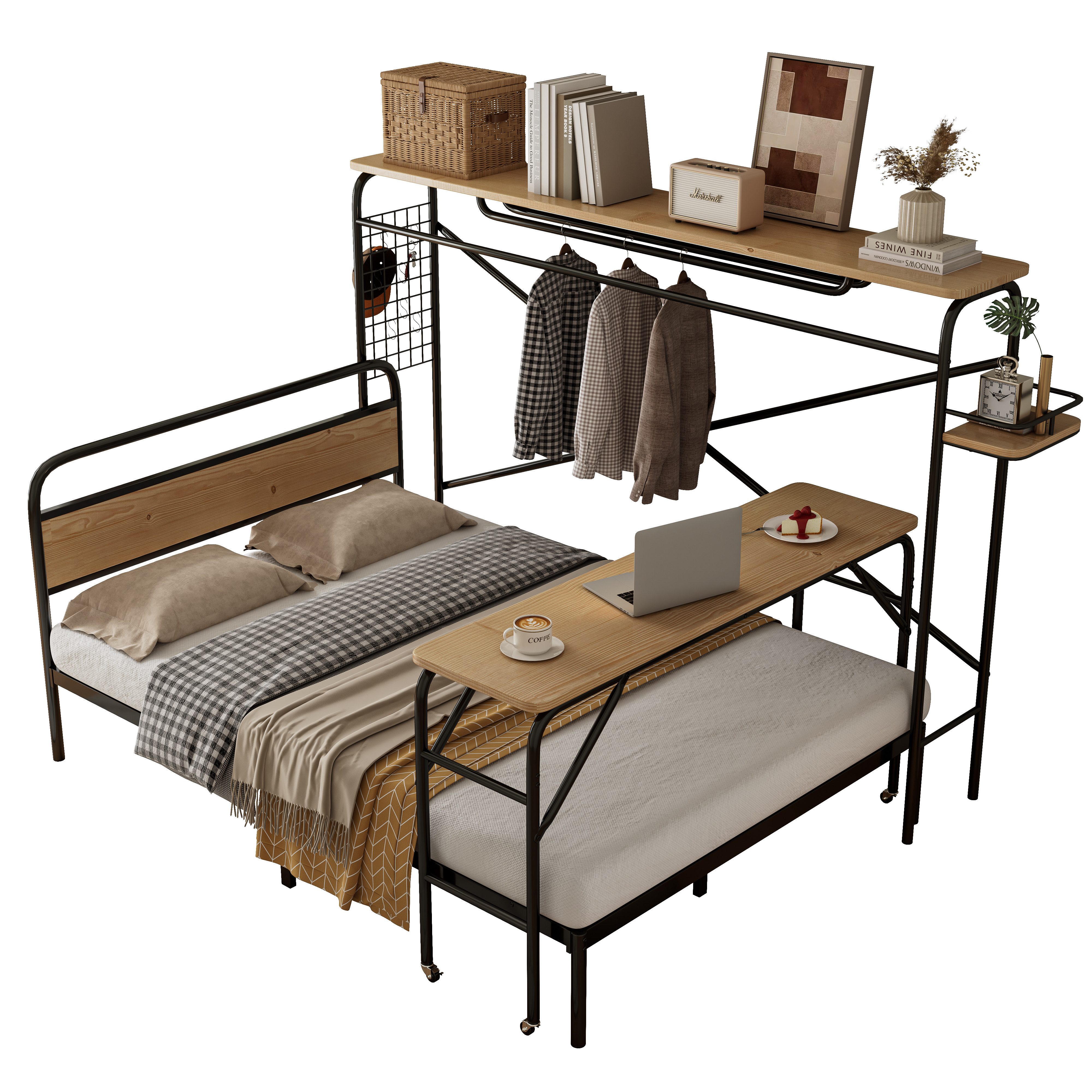 Flieks Metallbett, Doppelbett Kinderbett 140x200cm mit günstig online kaufen