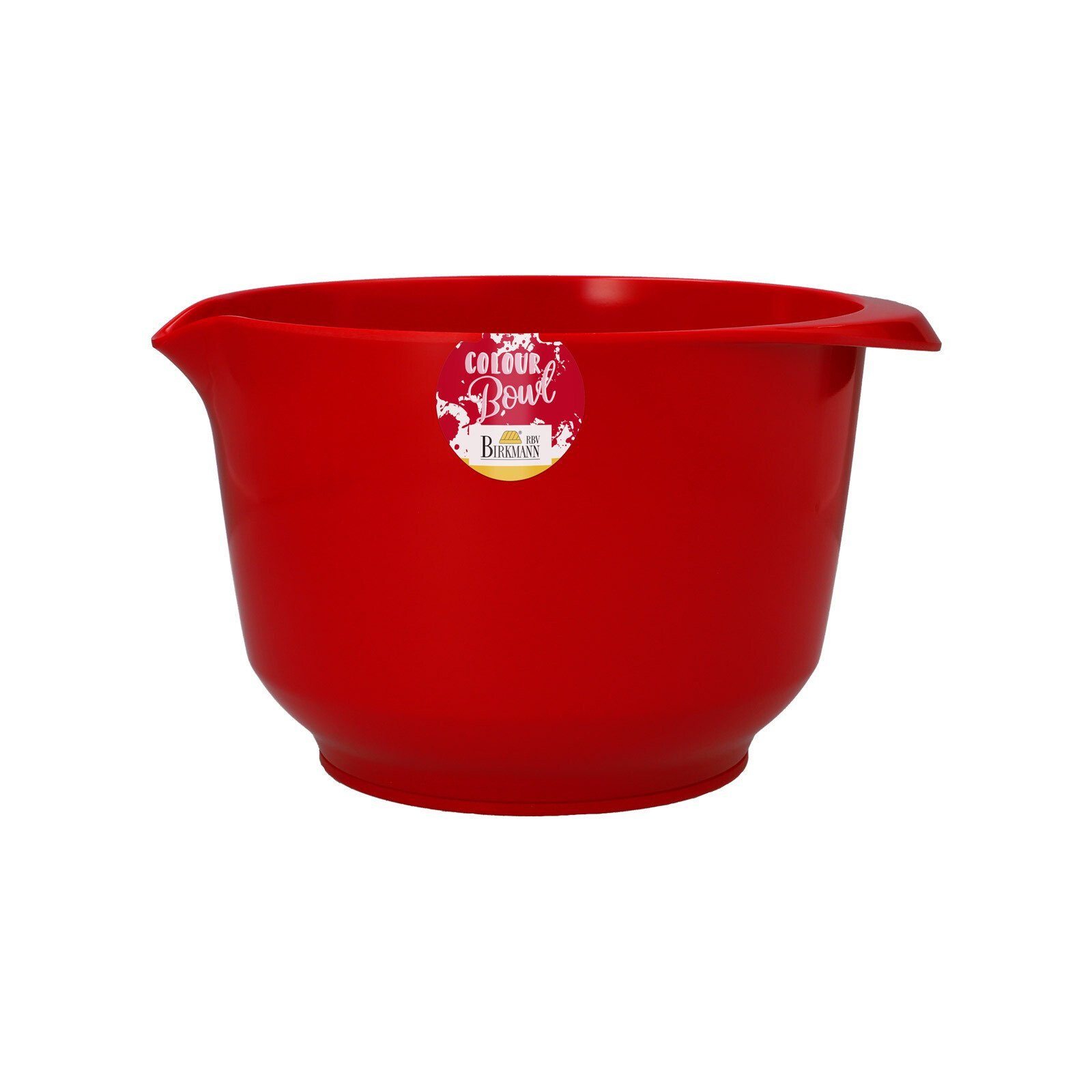 Birkmann Rührschüssel Colour Bowls Rühr- und Servierschüssel 3 Liter, Melamin, (1-tlg) Rot