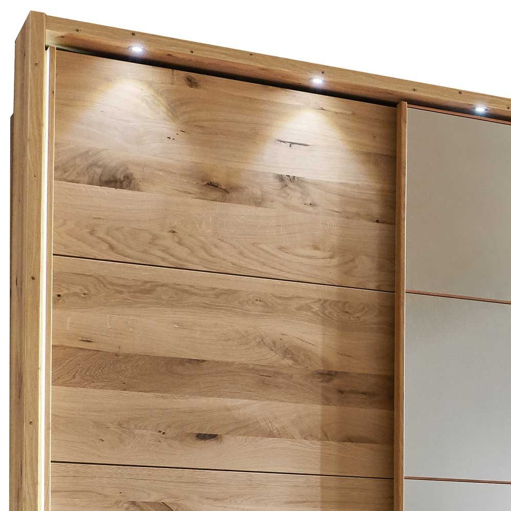 Pharao24 Kleiderschrank Meyden aus Massivholz
