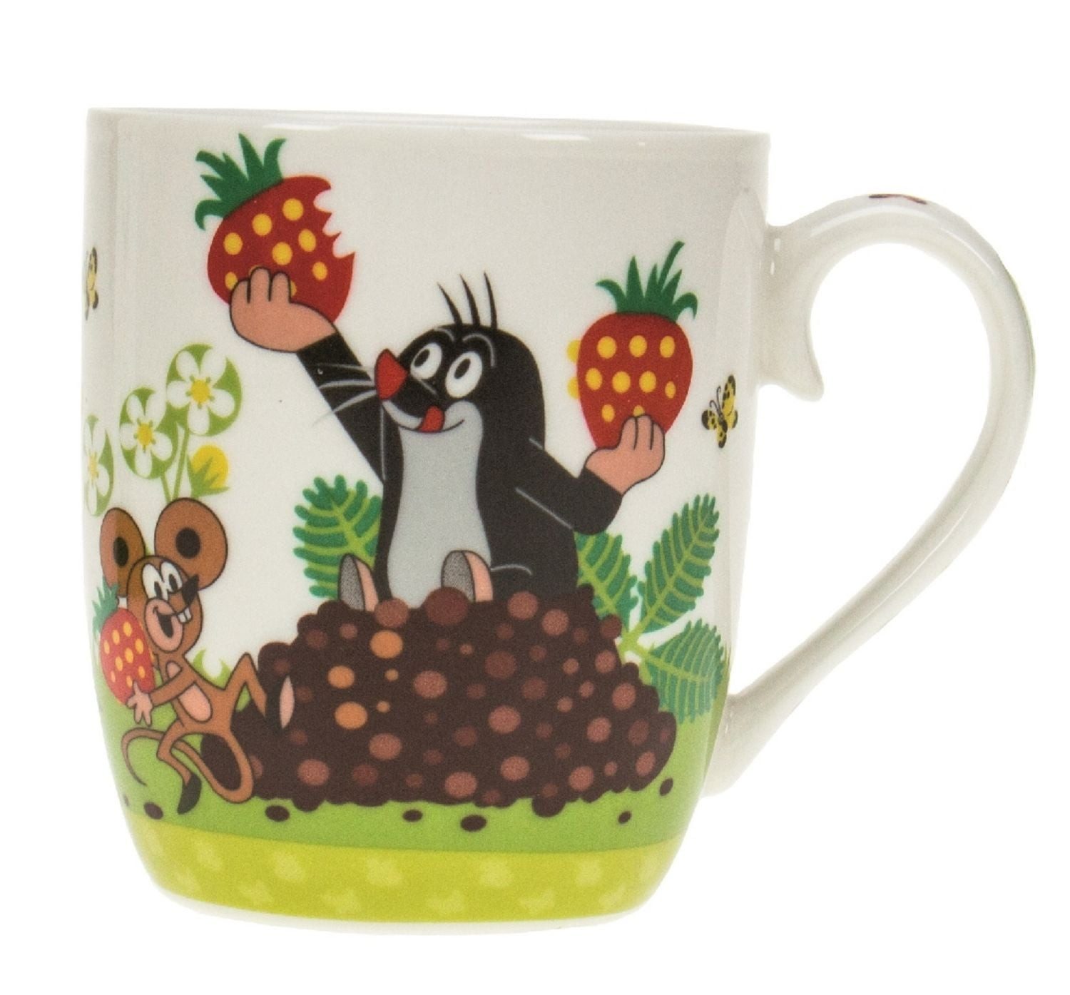Tasse Kindertasse ""Der kleine Maulwurf"" -Erdbeere