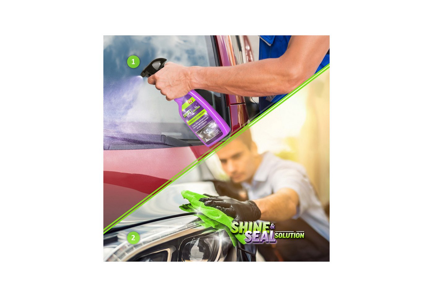 Thumbnail - Genius Überwachungskamera Zubehör Genius Shine and Seal Solution Autopflege 4 in 1 Sprühwachs Set 7-TLG (Autofelgen, Aut...