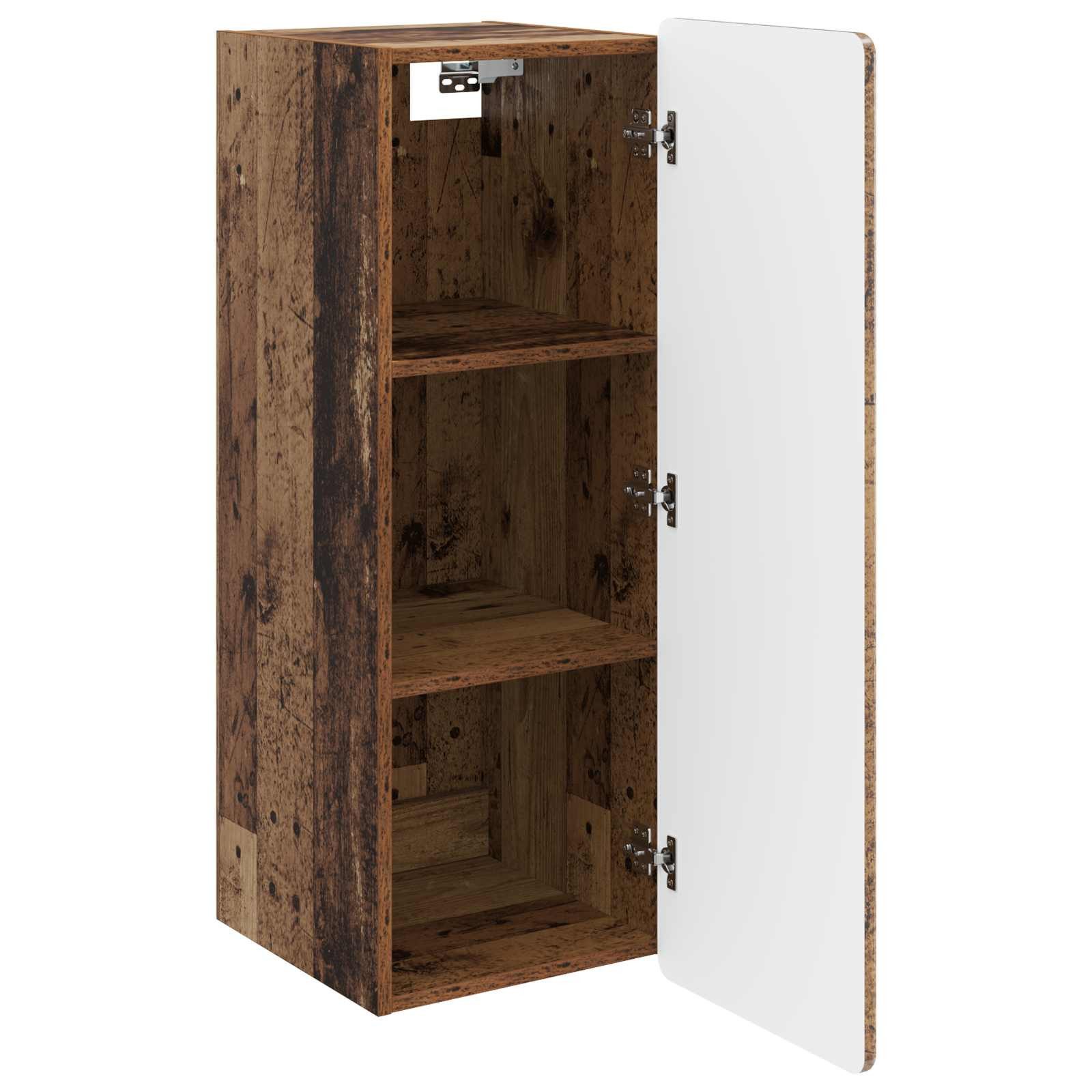 vidaXL Hängeschrank 33 x 34,5 x 94 cm Hängeschrank schmal Wandschrank Altholz 33x34,5x94 c
