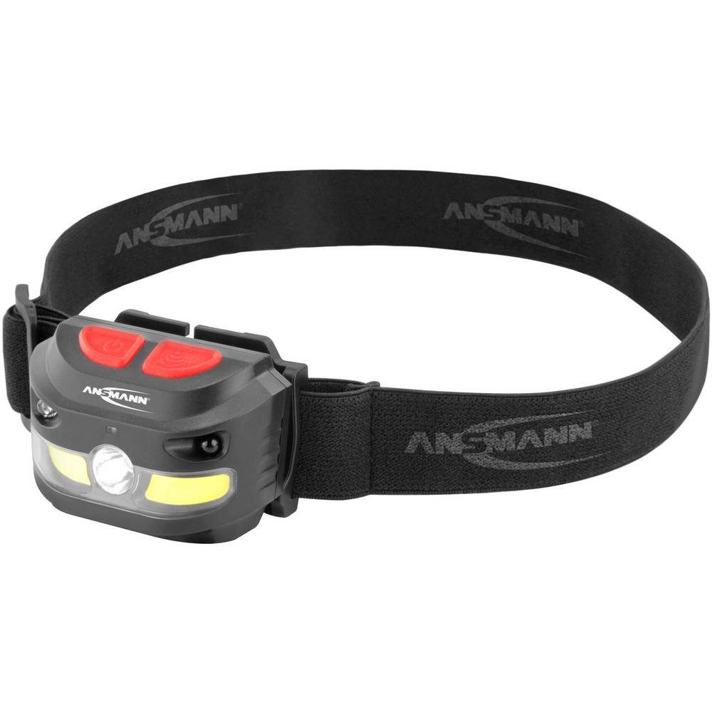 ANSMANN® LED Stirnlampe LED-Kopflampe, 5W LED für die Ferne, 4W COB LED für  Nahbereich