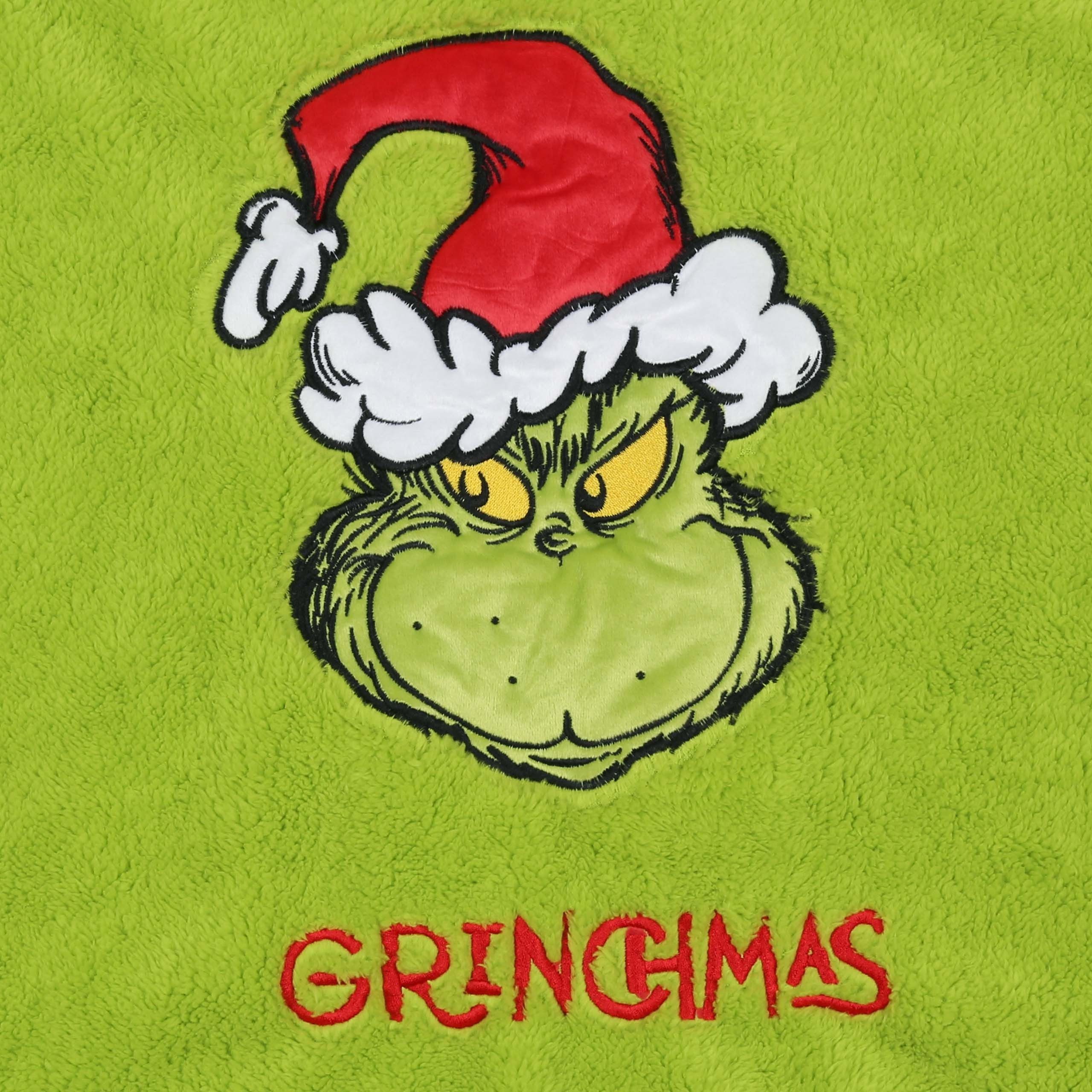 Sarcia.eu Bademantel Grinch Grün, Unisex-Kapuzen-Sweatshirt/Mantel/Decke, Snuddie