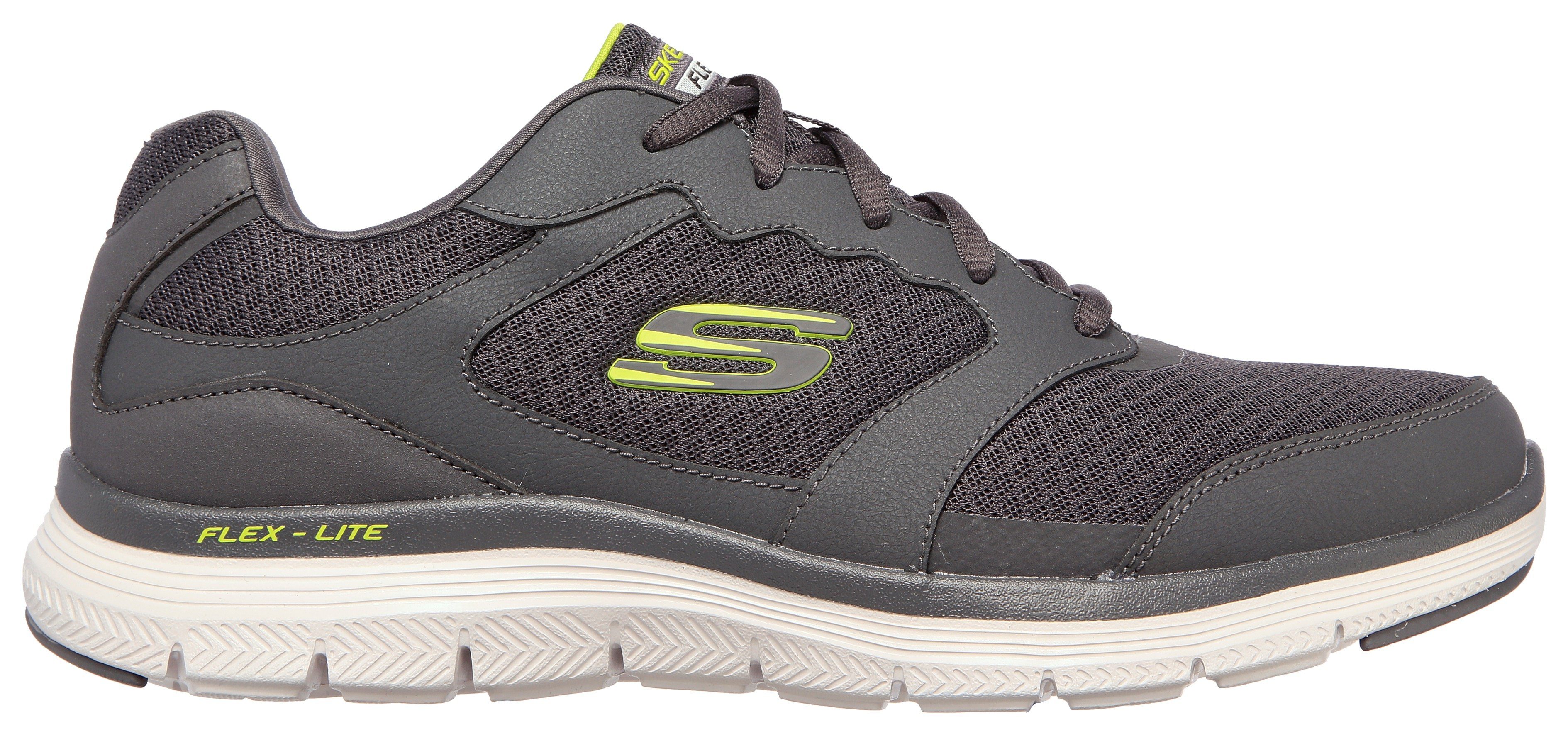 leichtem Sneaker FLEX grau Skechers ADVANTAGE Profil 4.0 mit