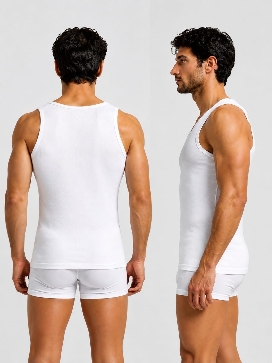NERS Unterhemd Herren 5er Pack aus 100% Baumwolle Tank Top, formstabil & atmungsaktiv (Packung, 5-St., 5er-Pack) PREMIUM Unterhemden & Achselshirts – Feinripp in Geschenkbox