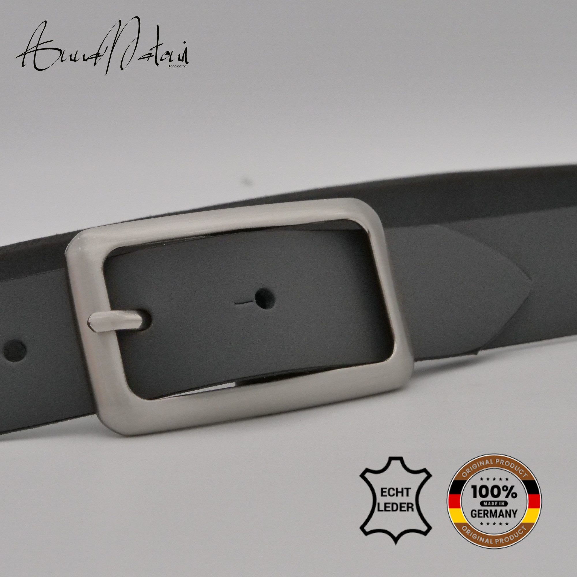 AnnaMatoni Ledergürtel AnnaMatoni Damen Ledergürtel Basic 3cm breit echt Le günstig online kaufen