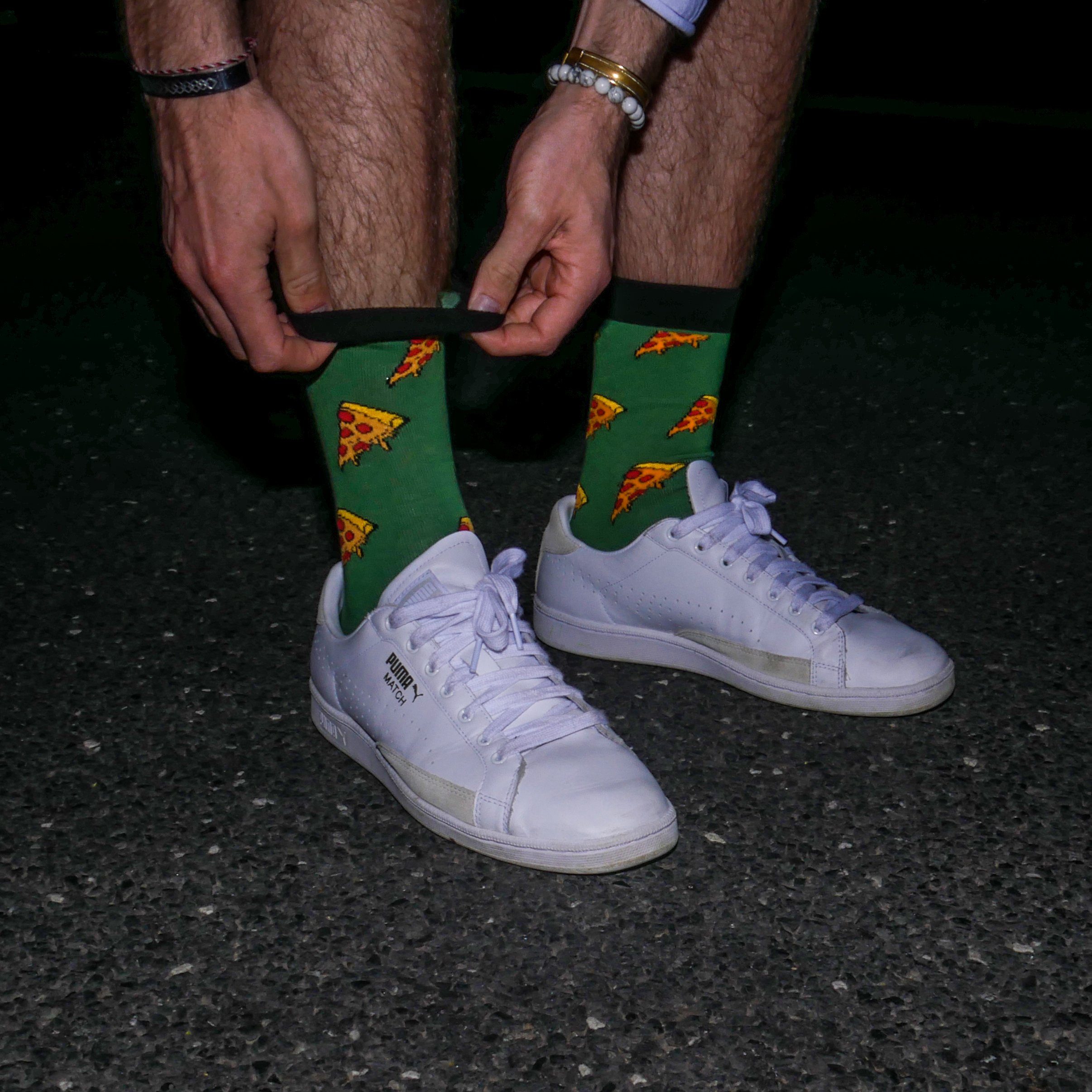 TwoSocks Freizeitsocken Pizza Socken lustige Socken Herren & Damen, Einheitsgröße (1-Paar)