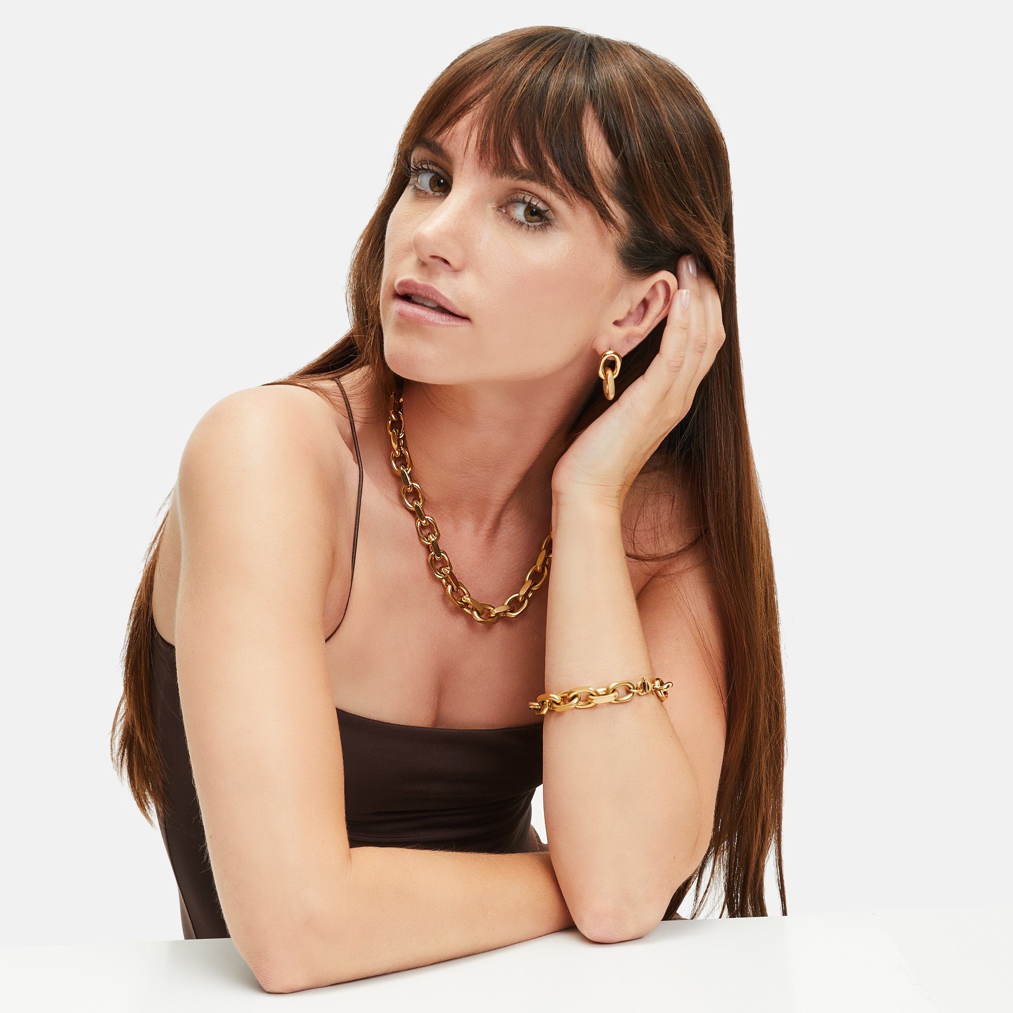 Tamaris Edelstahlkette Edelstahl goldfar...