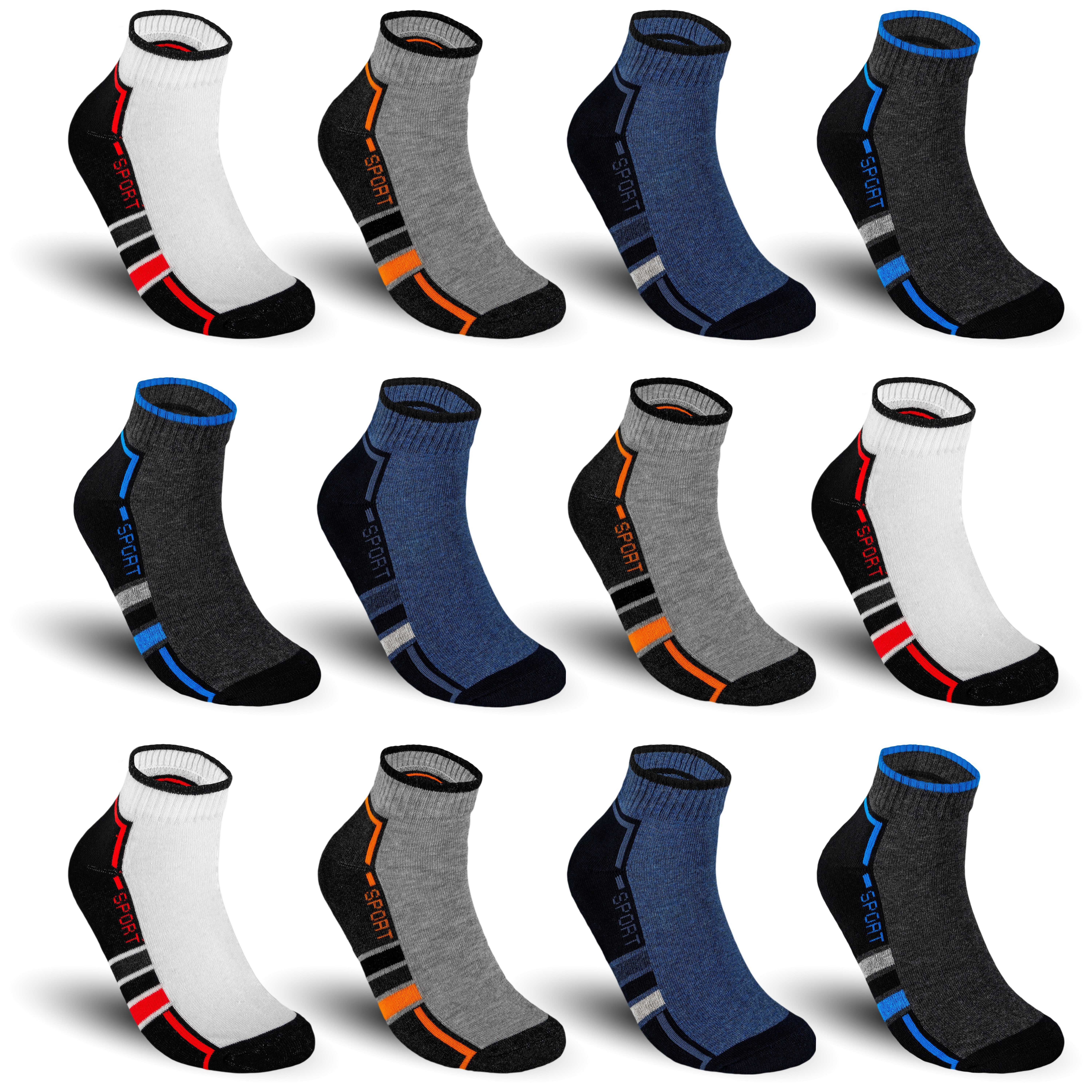 10-40 Paar Sneaker Socken Freizeit Sport Kurzsocken Herren Damen