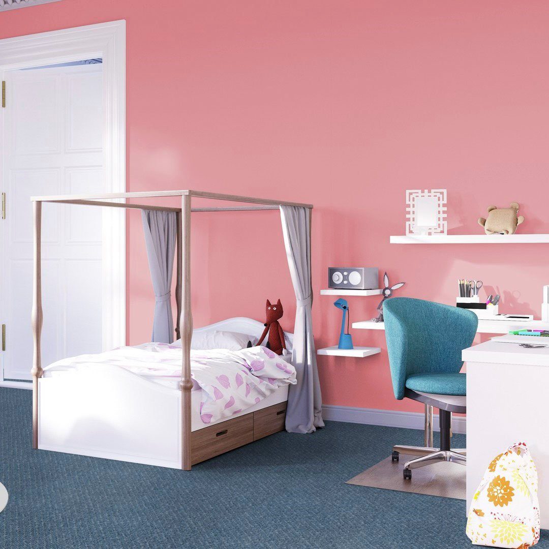 Kinderzimmer, blau Höhe: 6,3 mm, Passion Breite (Traffic), Teppichboden Vorwerk, rechteckig, Schlafzimmer, Wohnzimmer, 1093 Schlingenteppich 400/500 cm
