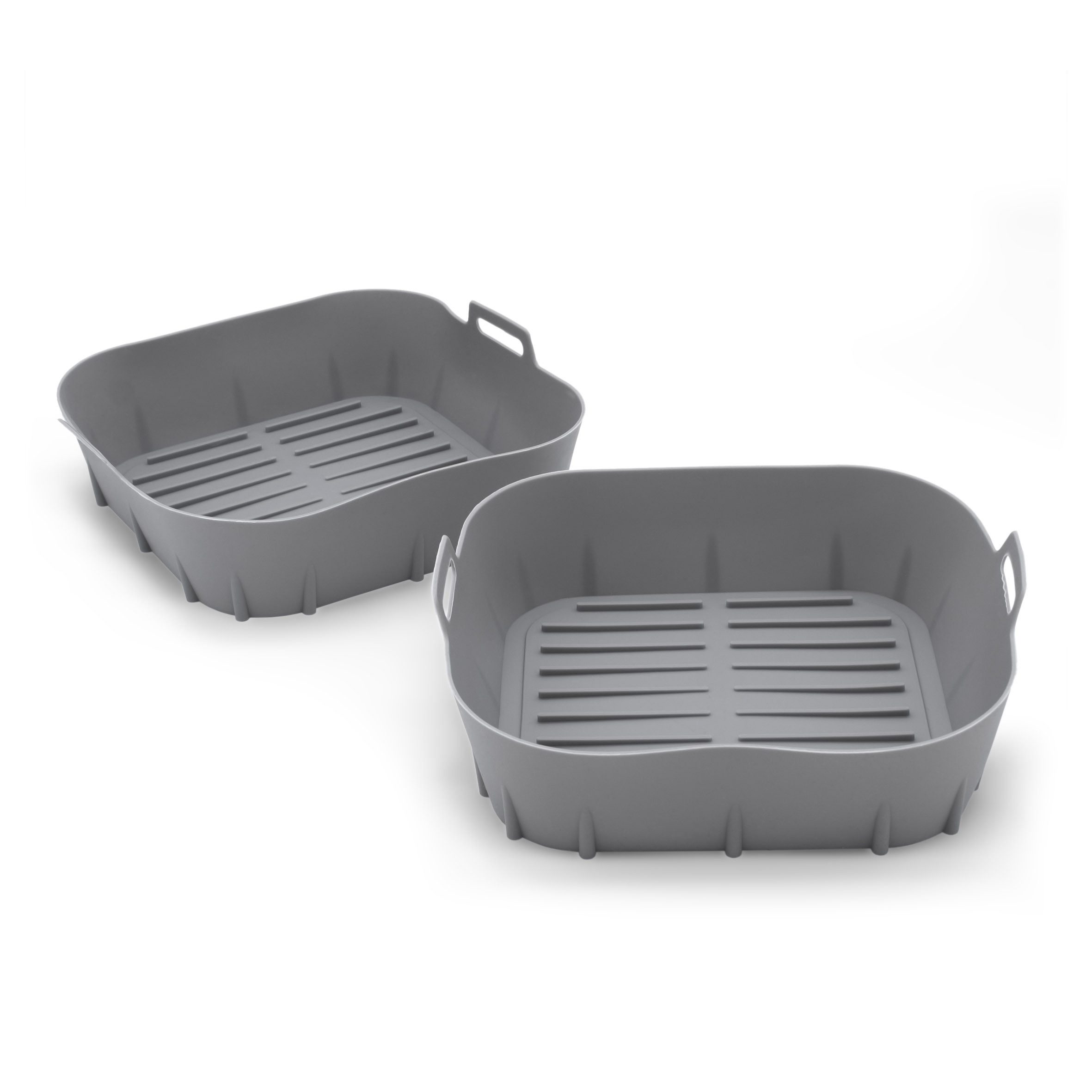 Spetebo Silikonform Airfryer Einsatz, (Set 2-tlg), für Heißluftfritteuse und Backofen bis 260 °C