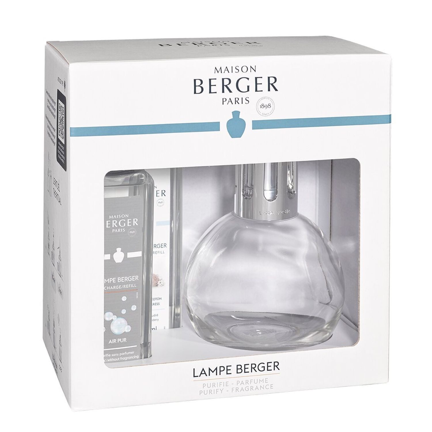 MAISON BERGER PARIS Duftlampe Geschenkset Essentielle Rund Zarte Baumwollblüte