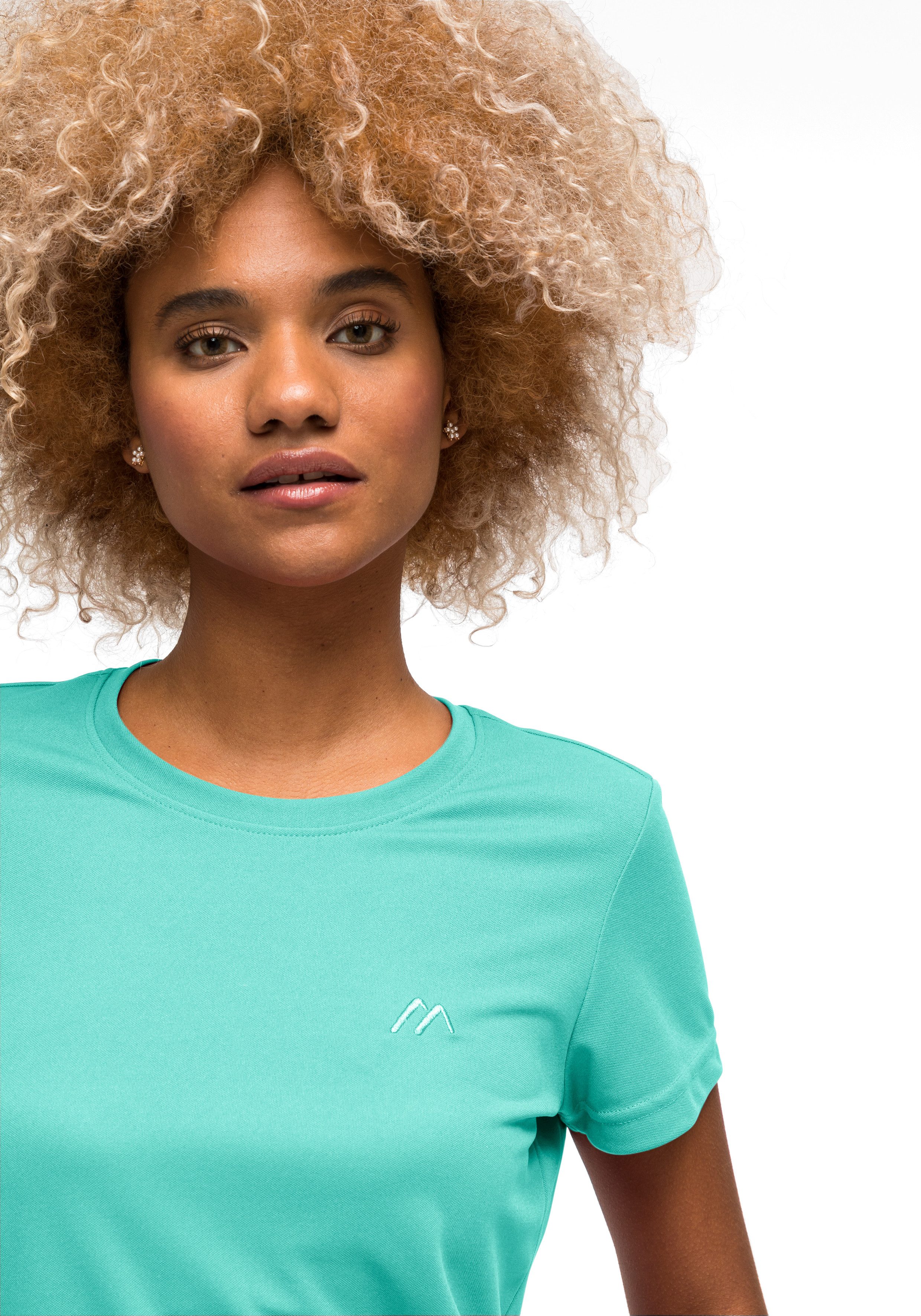 Maier Sports T-Shirt Waltraud Damen Kurzarmshirt, leichtes Sommer Funktionsshirt, Rundhals, Reg Fit