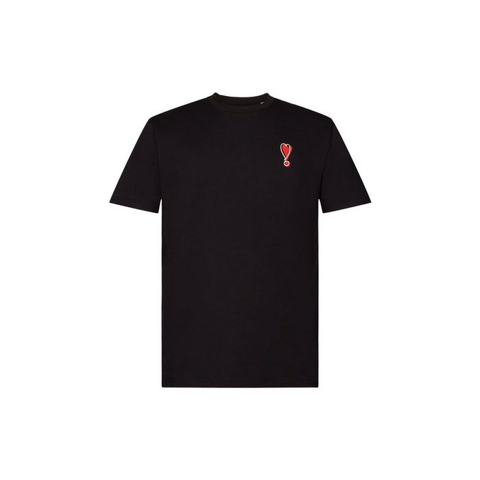 Esprit T-Shirt T-Shirt mit Herzmotiv aus nachhaltiger Baumwolle (1-tlg)