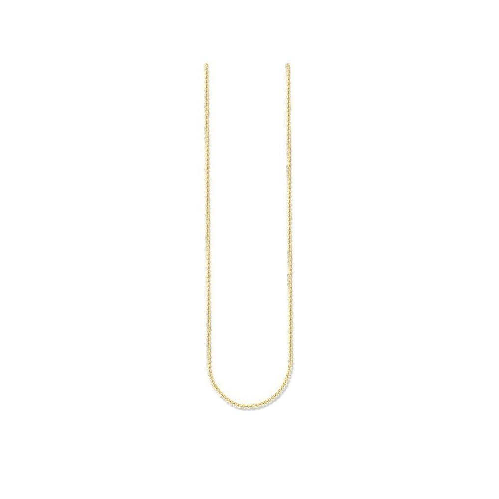 THOMAS SABO Kette ohne Anhänger KE1106-413-12 Halskette Venezia  Sterling-Silber Vergoldet 90 cm