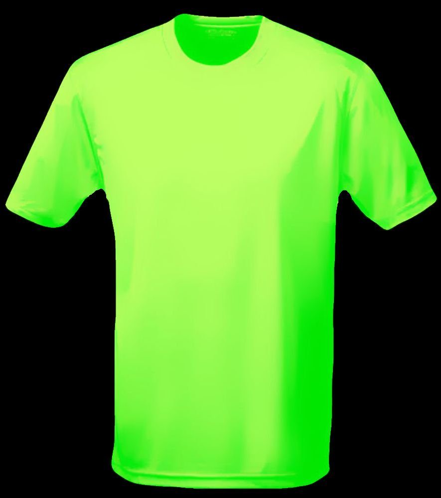coole-fun-t-shirts T-Shirt NEON T-SHIRT Pink Leuchtende Neongelb, Neongrün, Neon Herren Orange, S- Gr. XXL Farben