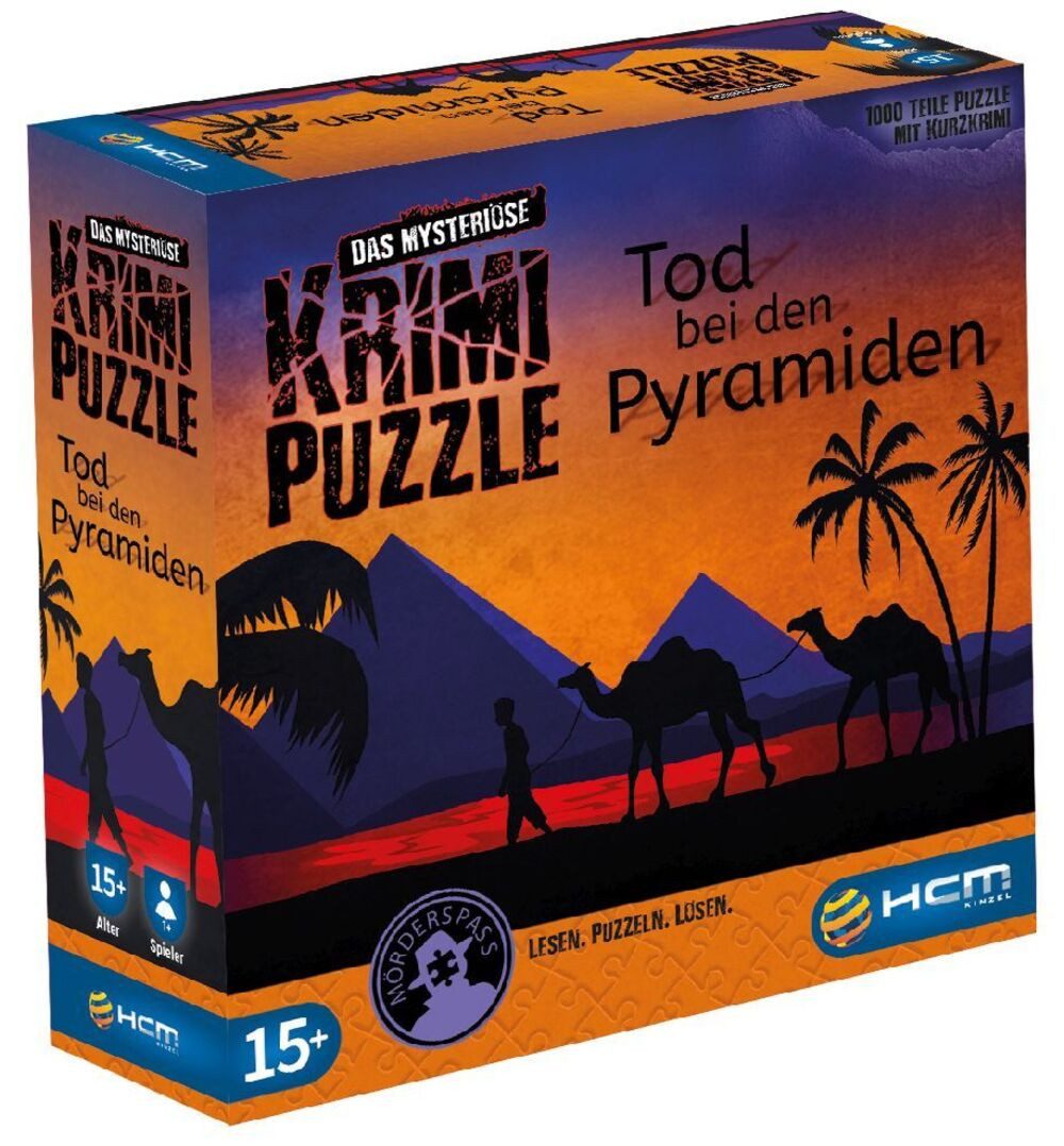 HCM KINZEL Puzzle Tod bei den Pyramiden - Das mysteriöse Krimi Puzzle/1000 T, 1000 Puzzleteile