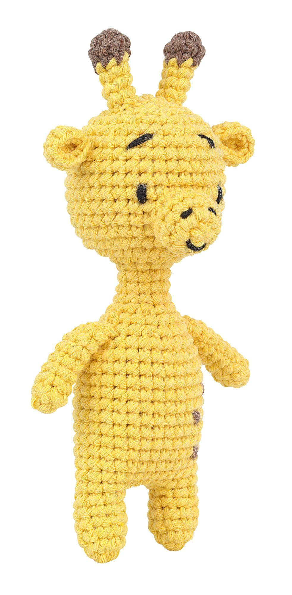 Knitty Critters Kreativset Häkelset Giraffe Bridget, (6-tlg), 6 Teile
