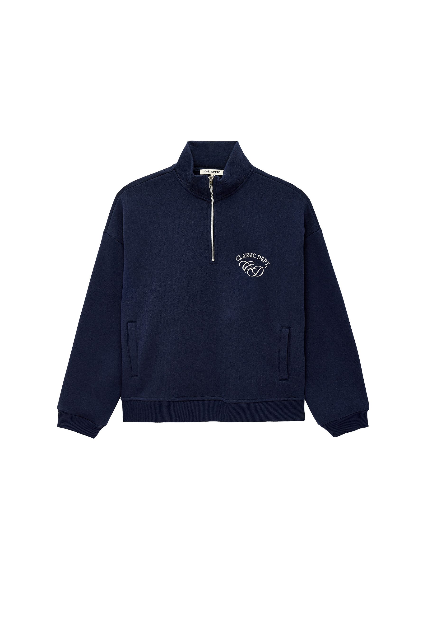 Koton Sweatshirt Koton Bedrucktes Baumwoll-Sweatshirt Relax Fit