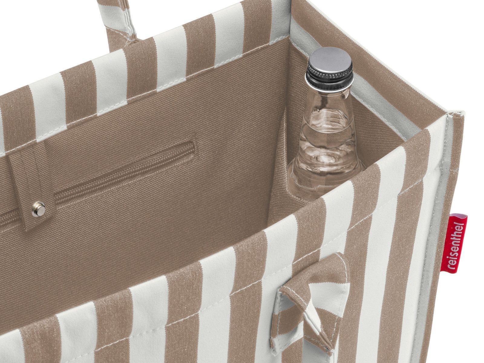 REISENTHEL® Tragetasche daily shopper summerstripes coffee – Bild 3 von 5