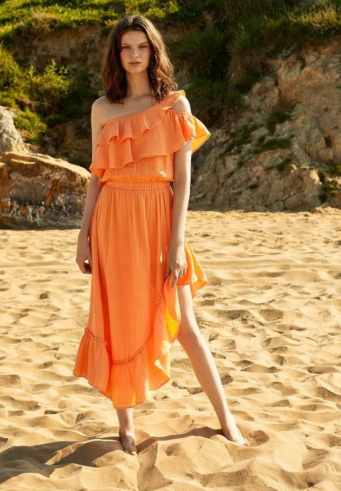 OXXO One-Shoulder-Kleid mit einseitig schulterfreiem Look OXXO One-Shoulder-Kleid mit einseitig schulterfreiem Look