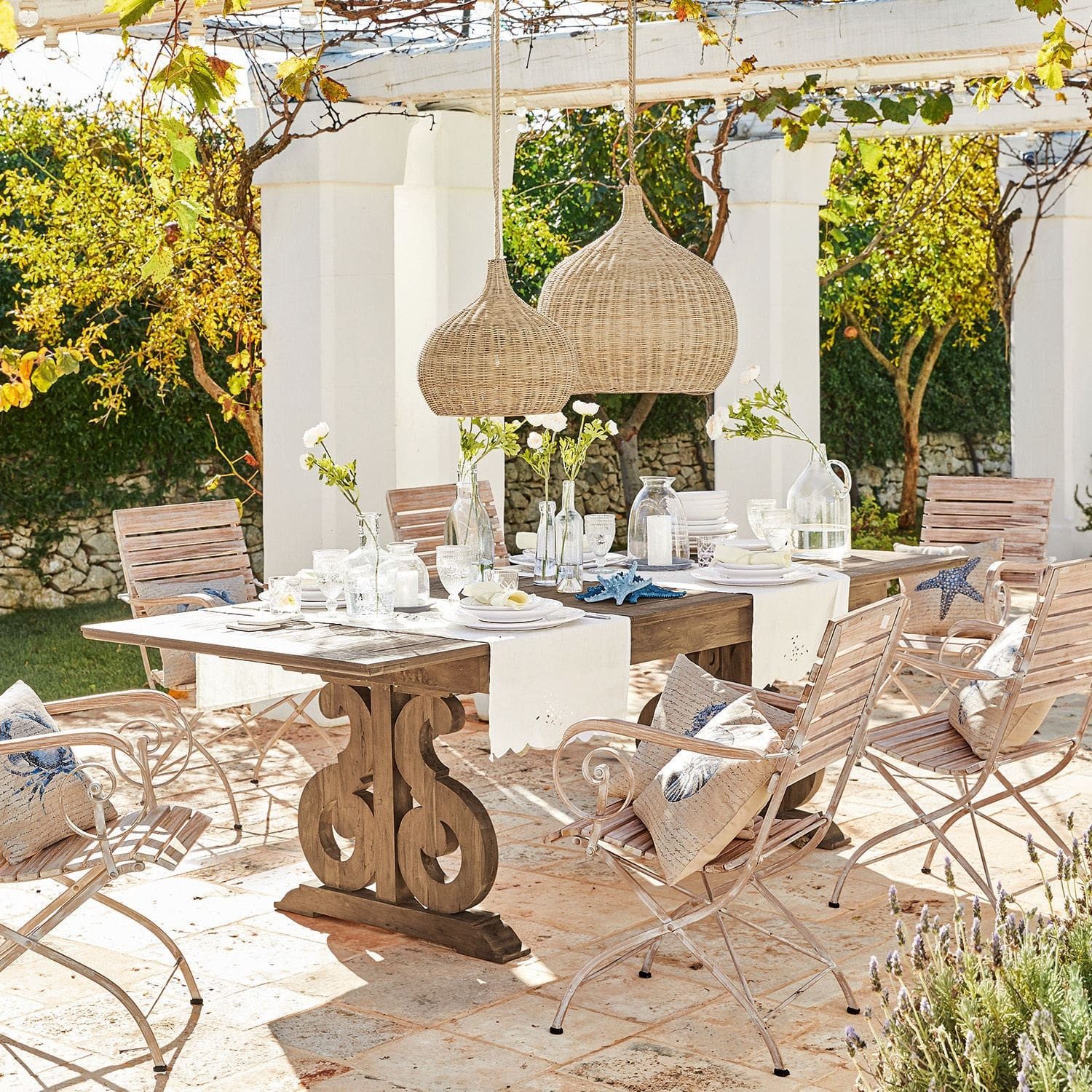 Mirabeau Gartentisch Tisch Concarneau antikbraun