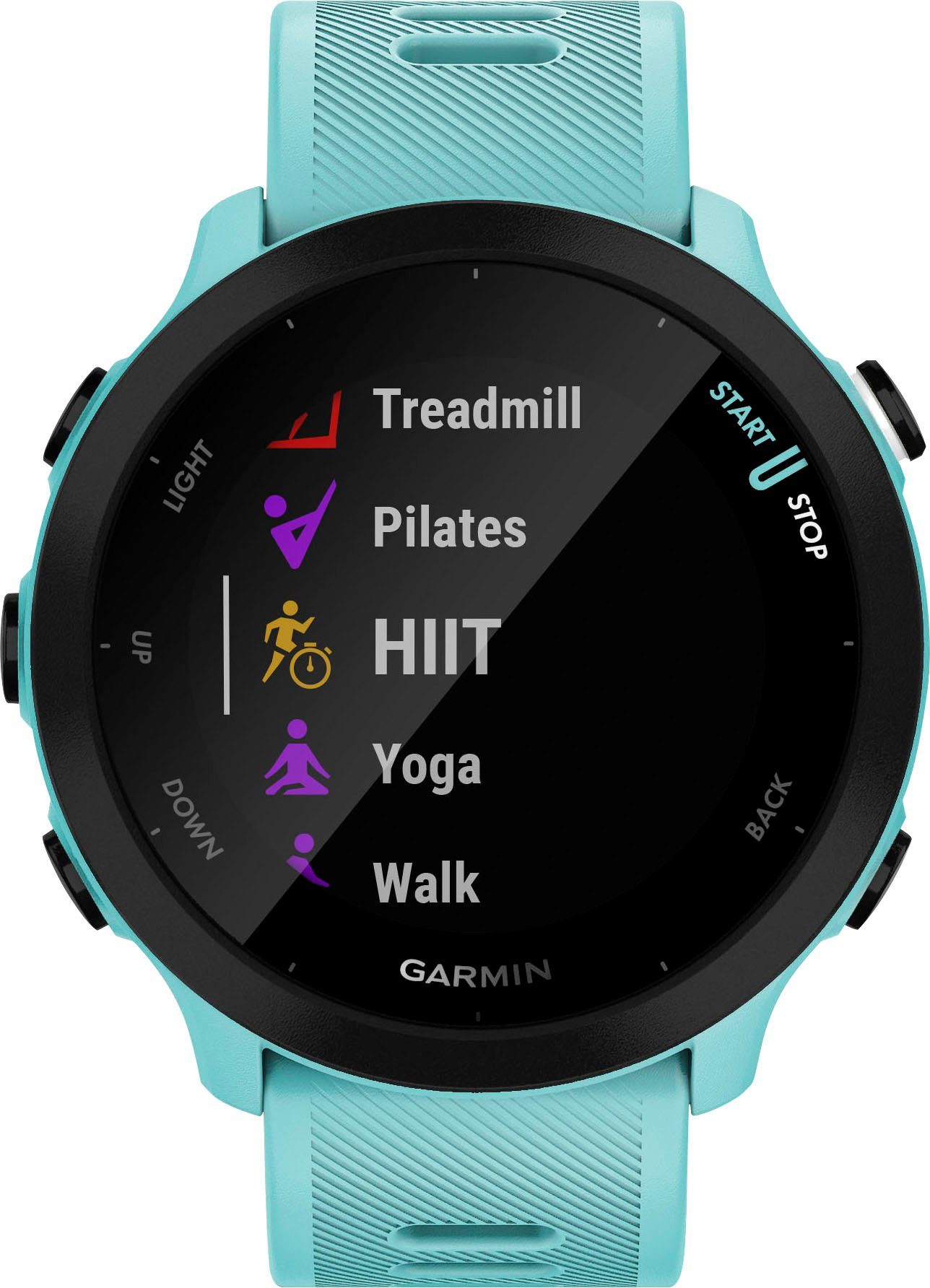 (2,64 FORERUNNER Garmin | cm/1,04 Smartwatch türkis 55 Zoll, Multisport- türkis/schwarz GPS-Laufuhr Garmin),