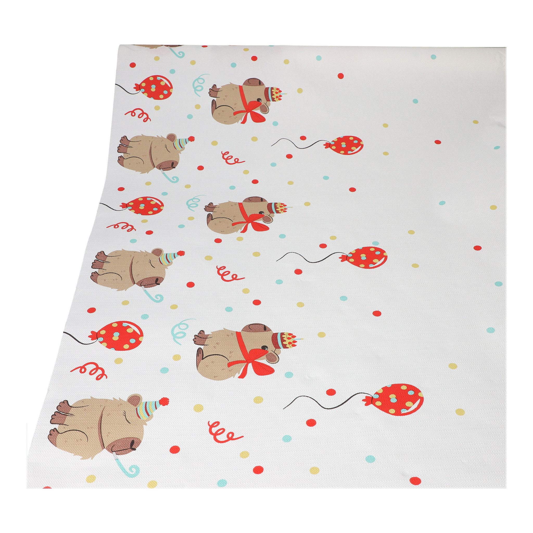 PAPSTAR Tischdecke, Papiertischdecke 120cm x 5m mit Capybara Party Motiv Bunt