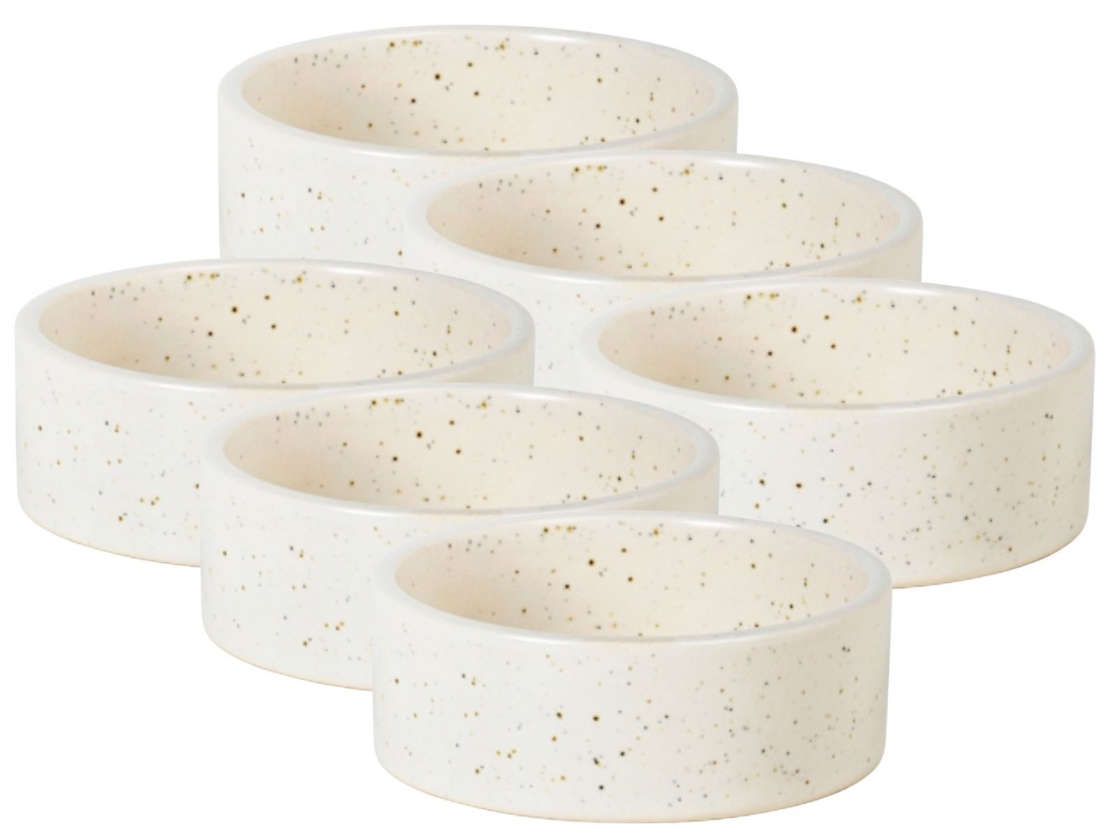 Broste Copenhagen Geschirr-Set NORDIC VANILLA Schale 8cm Set6, Steingut