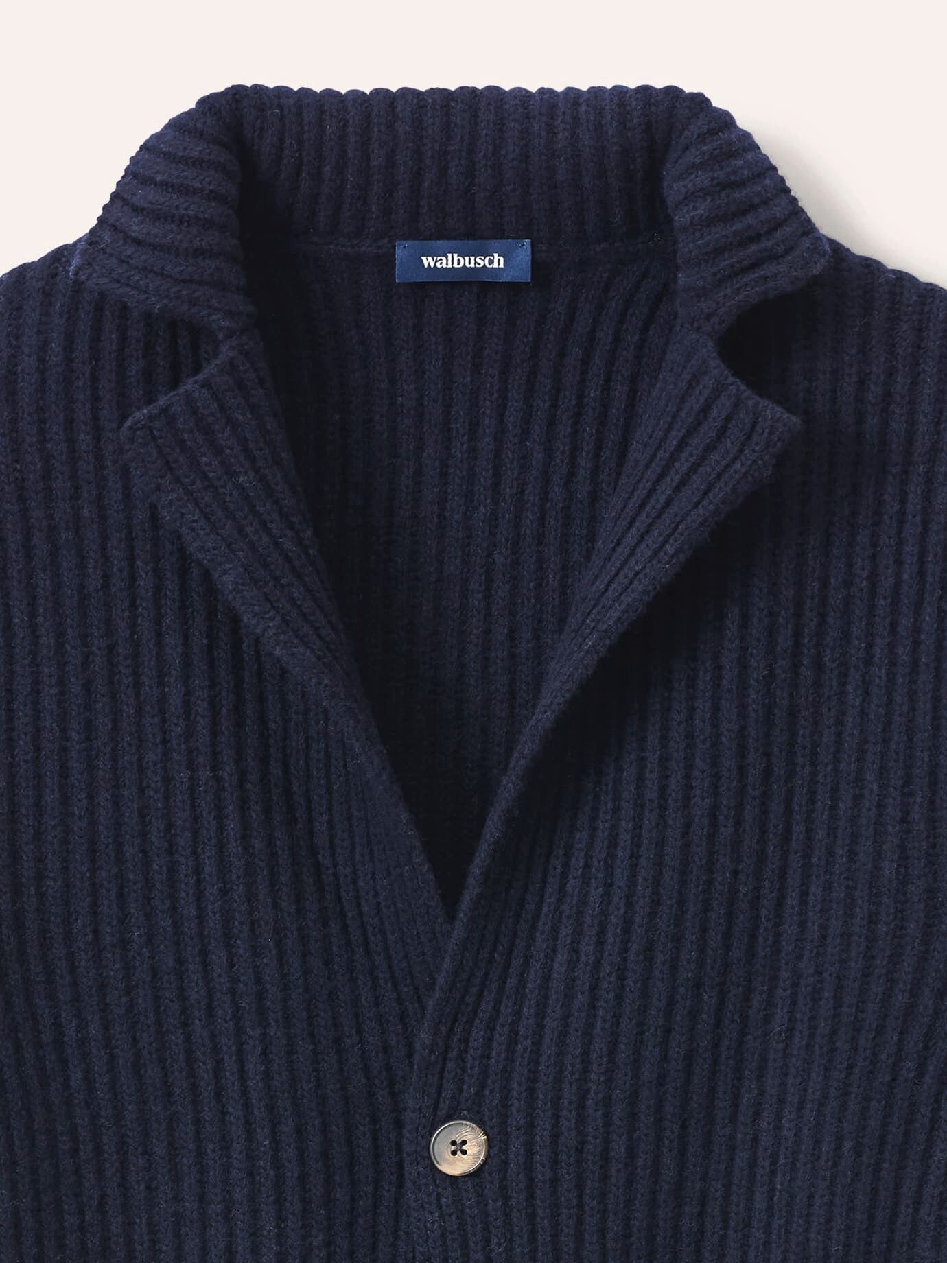 Walbusch Strickjacke Herren Gestricktes Sakko aus Lammwolle, wärmend – Bild 4 von 4