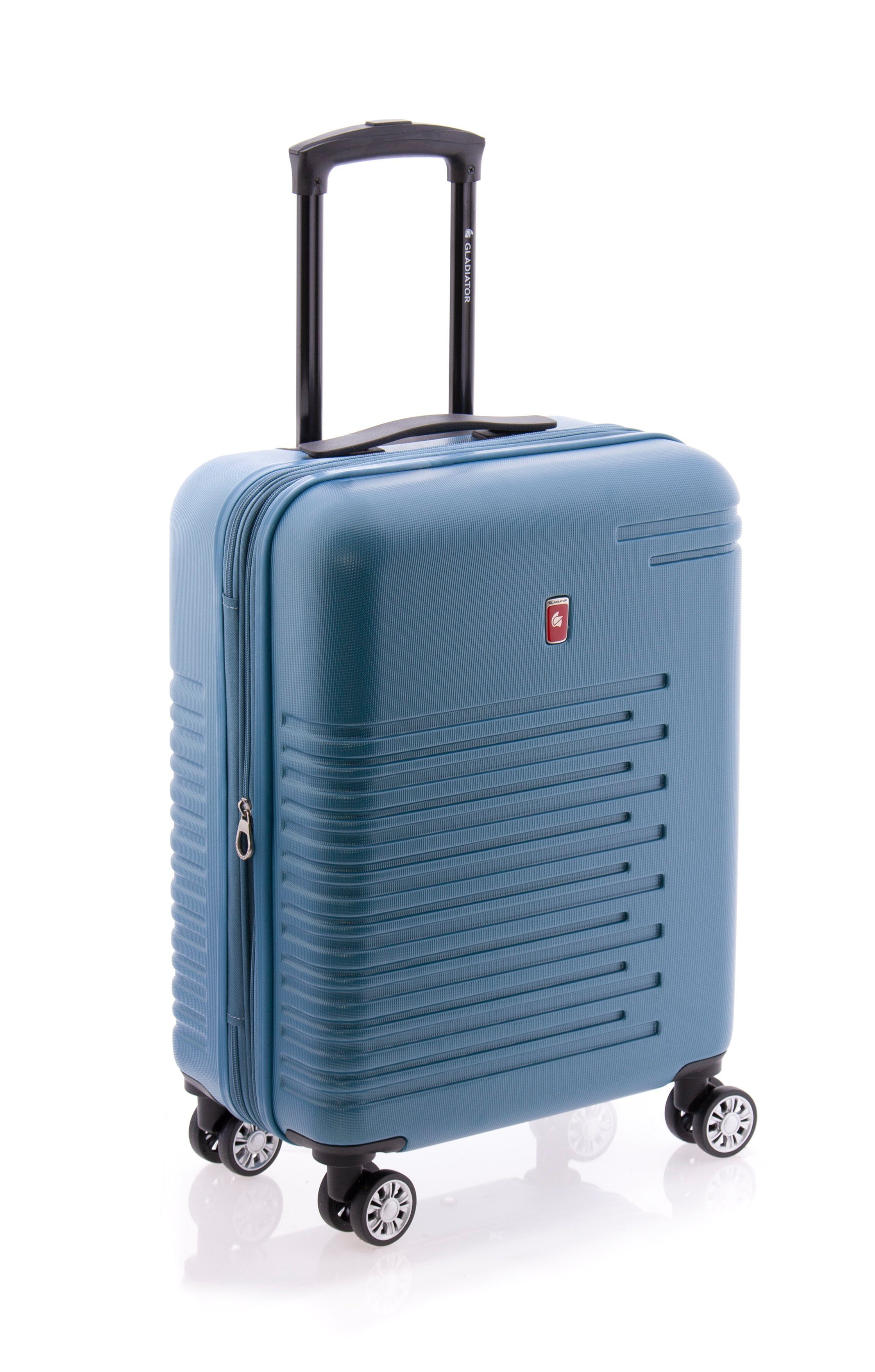 GLADIATOR Handgepäck-Trolley - Koffer 55 cm, 4 Rollen, Dehnfalte, TSA, div. Farben petrol