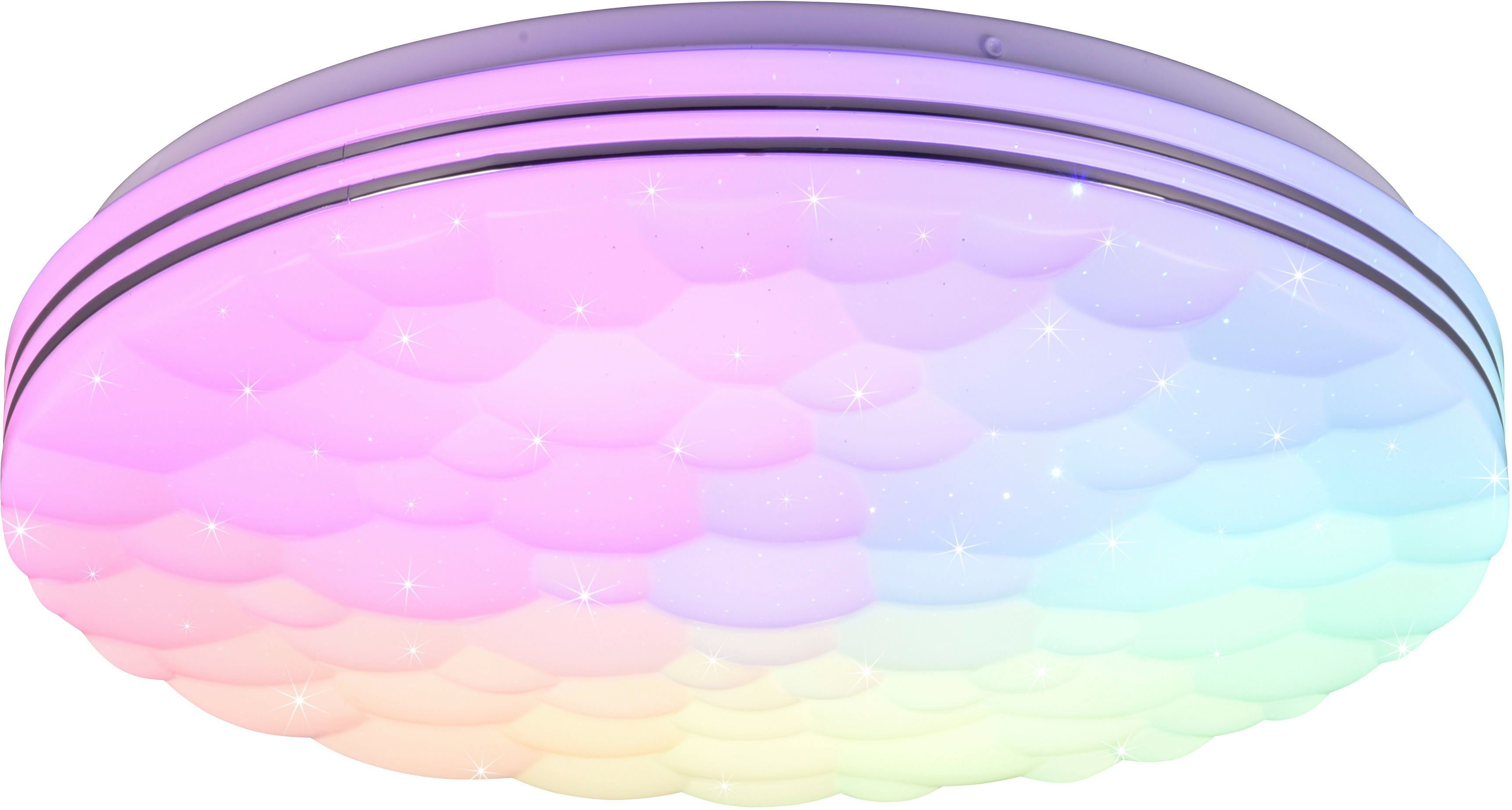 Reality Leuchten LED Deckenleuchte Tiger, CCT - über Fernbedienung, Farbwec günstig online kaufen