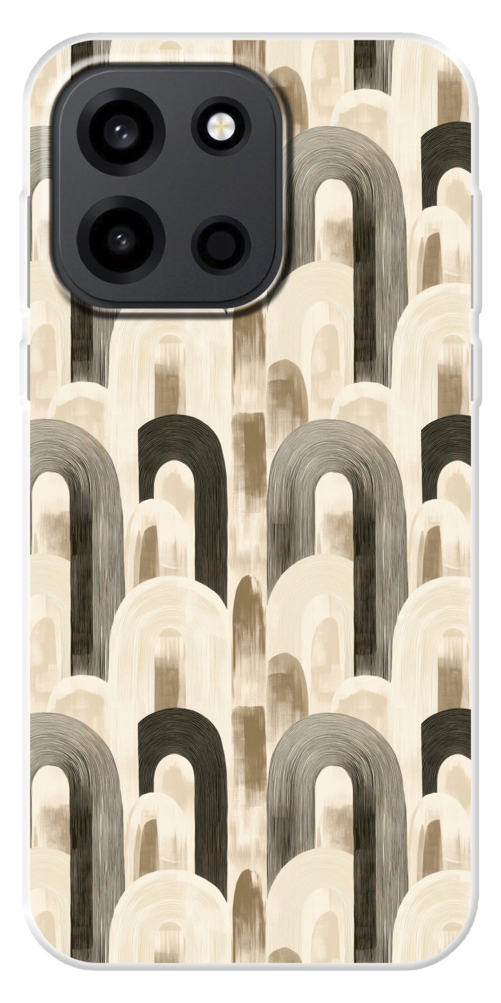 MuchoWow Handyhülle für OnePlus Turbo 6 5G Abstrakt - Muster - Bögen, Handy Case, Silikon, Bumper Case Dünn