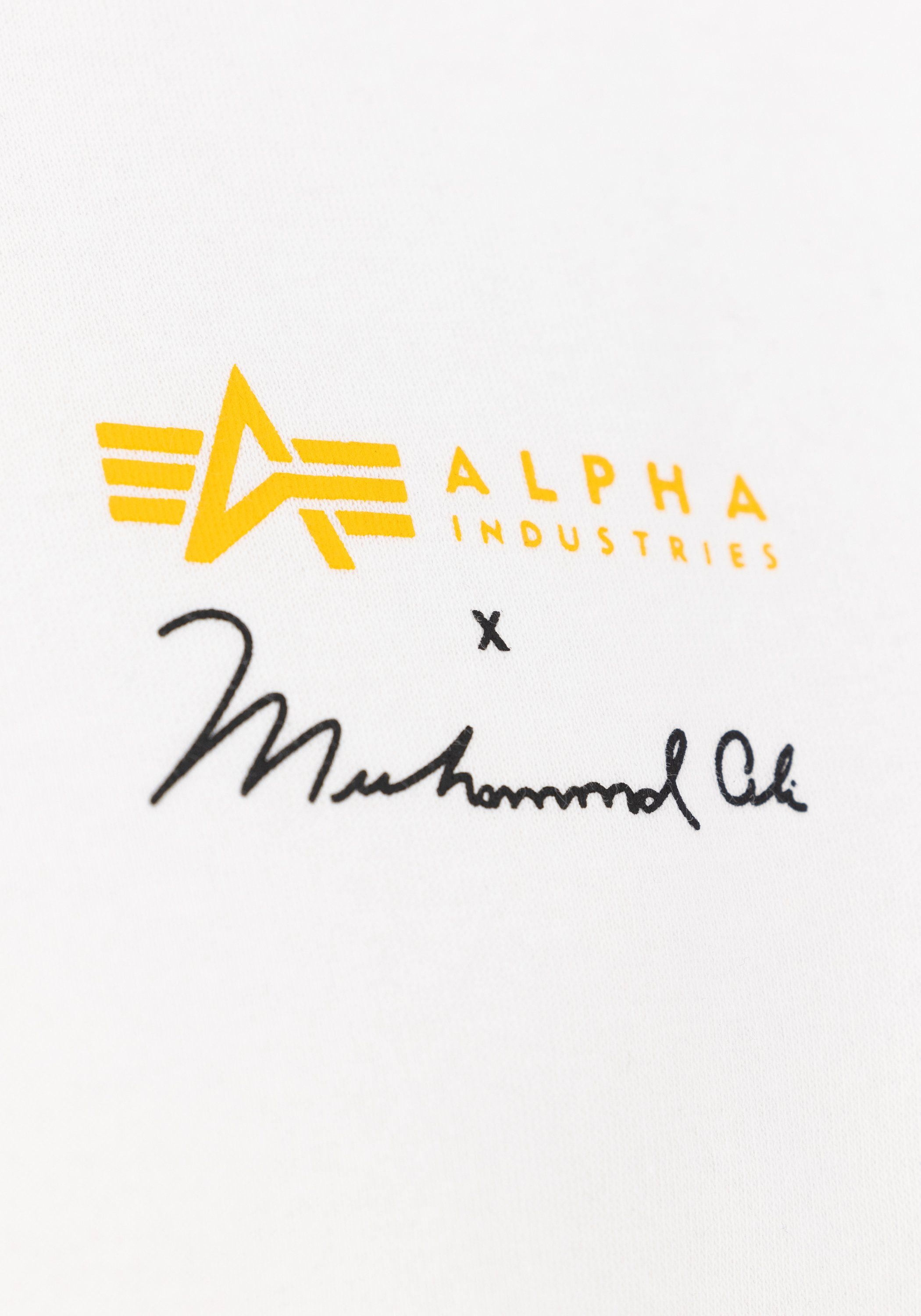 Alpha Industries T-Shirt Alpha Industries Muhammad BP white Ali Men T-Shirts - T