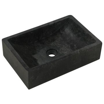 vidaXL Waschbecken Waschbecken 45x30x12 cm Marmor Schwarz