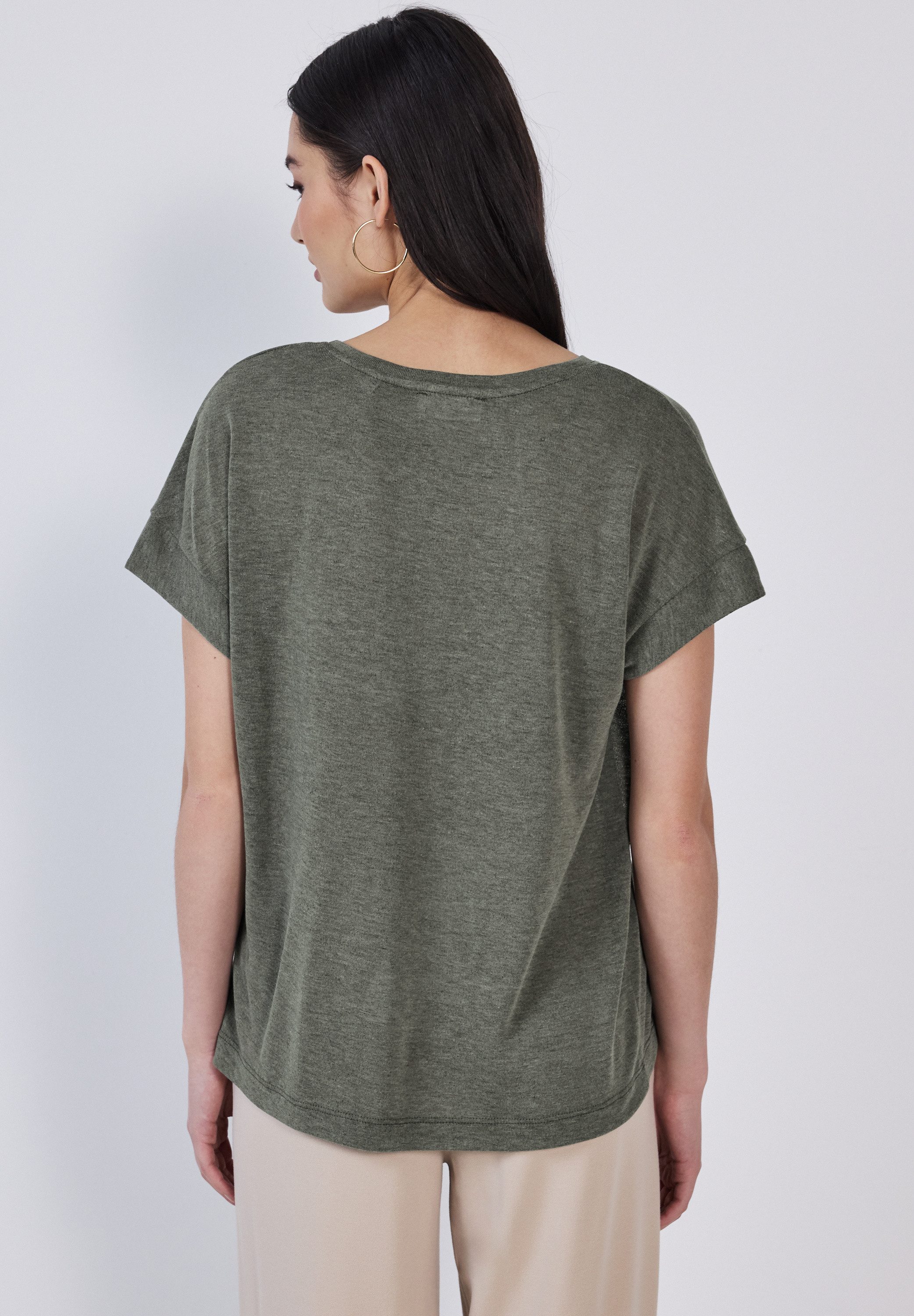 STREET ONE STUDIO T-Shirt aus softem günstig online kaufen